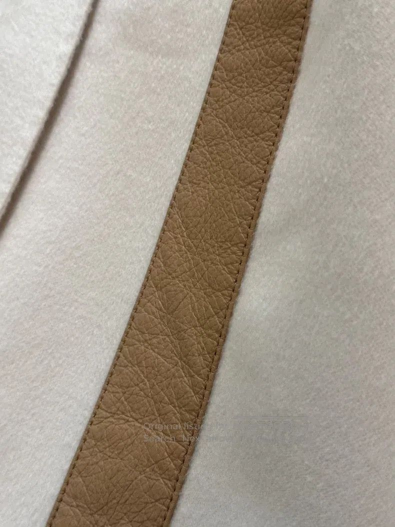 Hermes Hermes Long wool cashmere coat with leather patches Size XS / US 0-2 / IT 36-38 - 9 Thumbnail