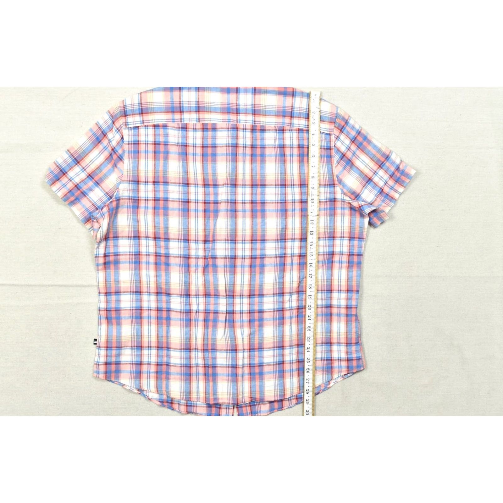 Nautica Nautica Button-Up Shirt Plaid Multicolor Short Sleeve Linen-Cotton 2XL Men NWT Size US XXL / EU 58 / 5 - 2 Thumbnail