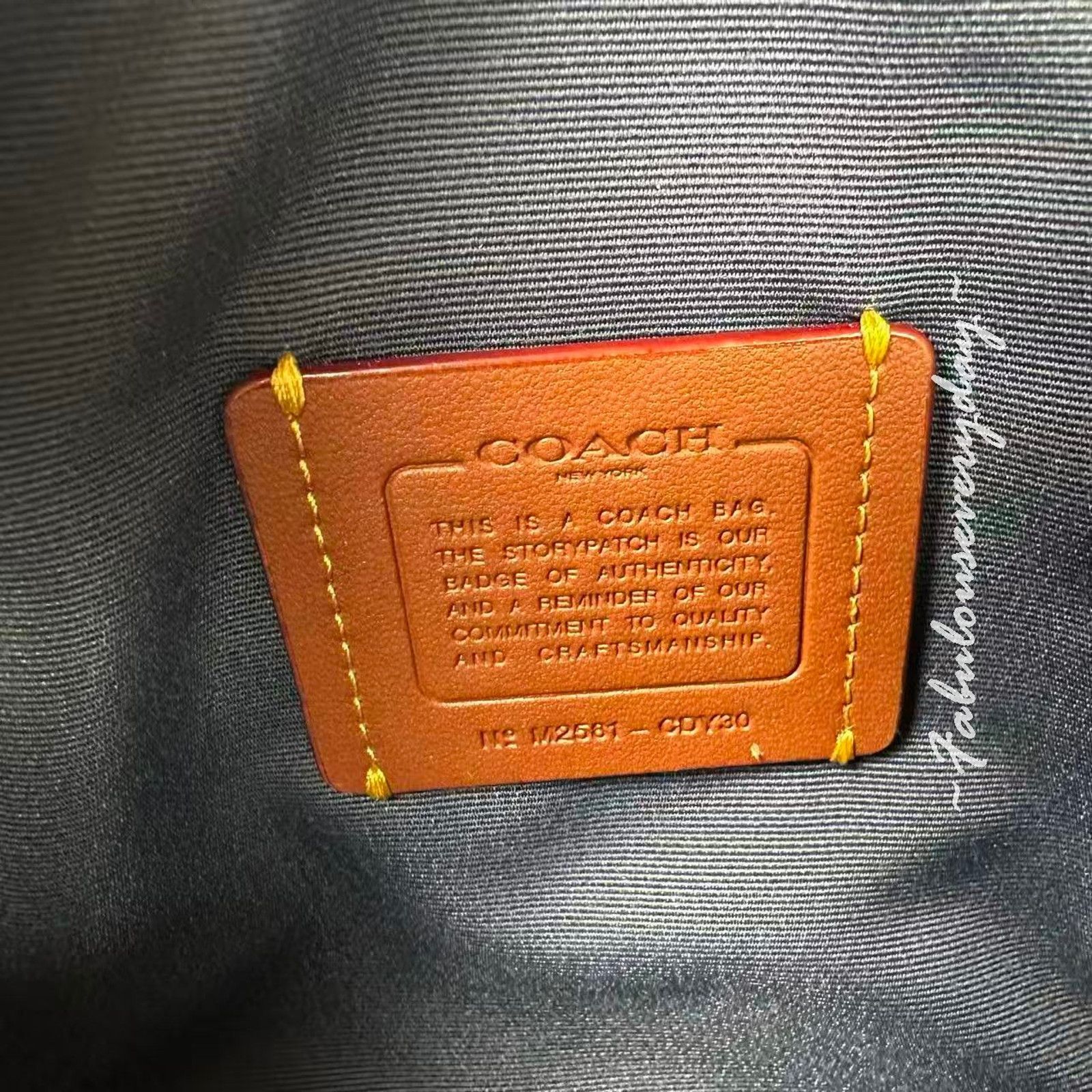 Coach Coach Mini Rowan Crossbody Loved Denim Charms Light Indigo Size ONE SIZE - 7 Thumbnail