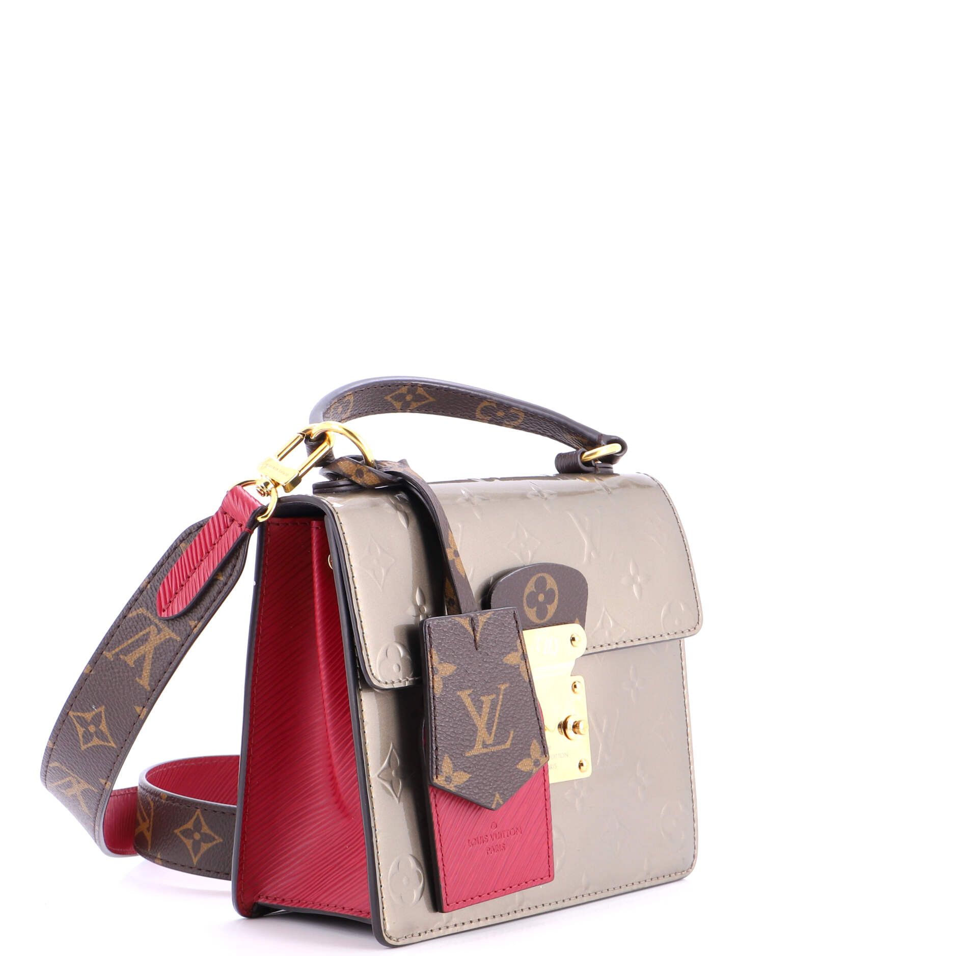 Louis Vuitton Spring Street NM Handbag Monogram Vernis with Monogram Canvas Size ONE SIZE - 1 Thumbnail