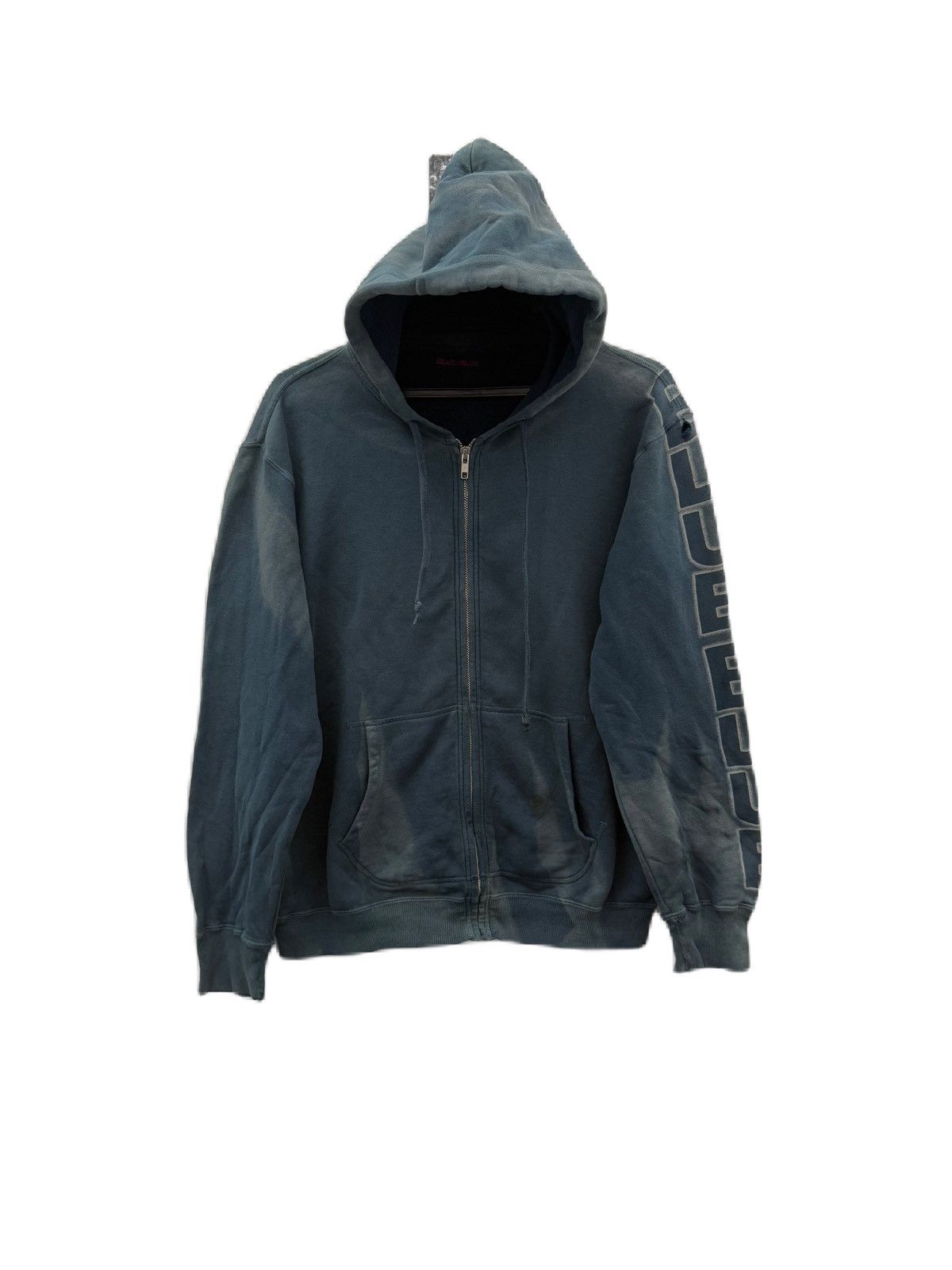 Blue Blue Japan Japan Brand Distress Style Hoodies Blue-Blue Japan Zipper Size US S / EU 44-46 / 1 - 1 Thumbnail