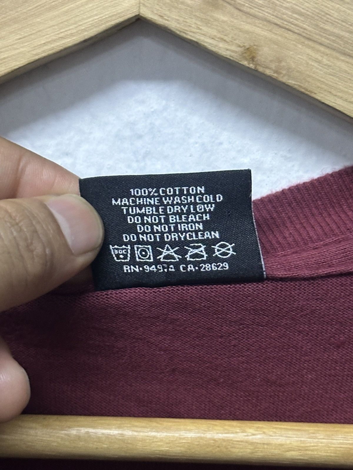 Stussy Stussy Smooth Stock L/S Shirt Burgundy Size US S / EU 44-46 / 1 - 7 Thumbnail