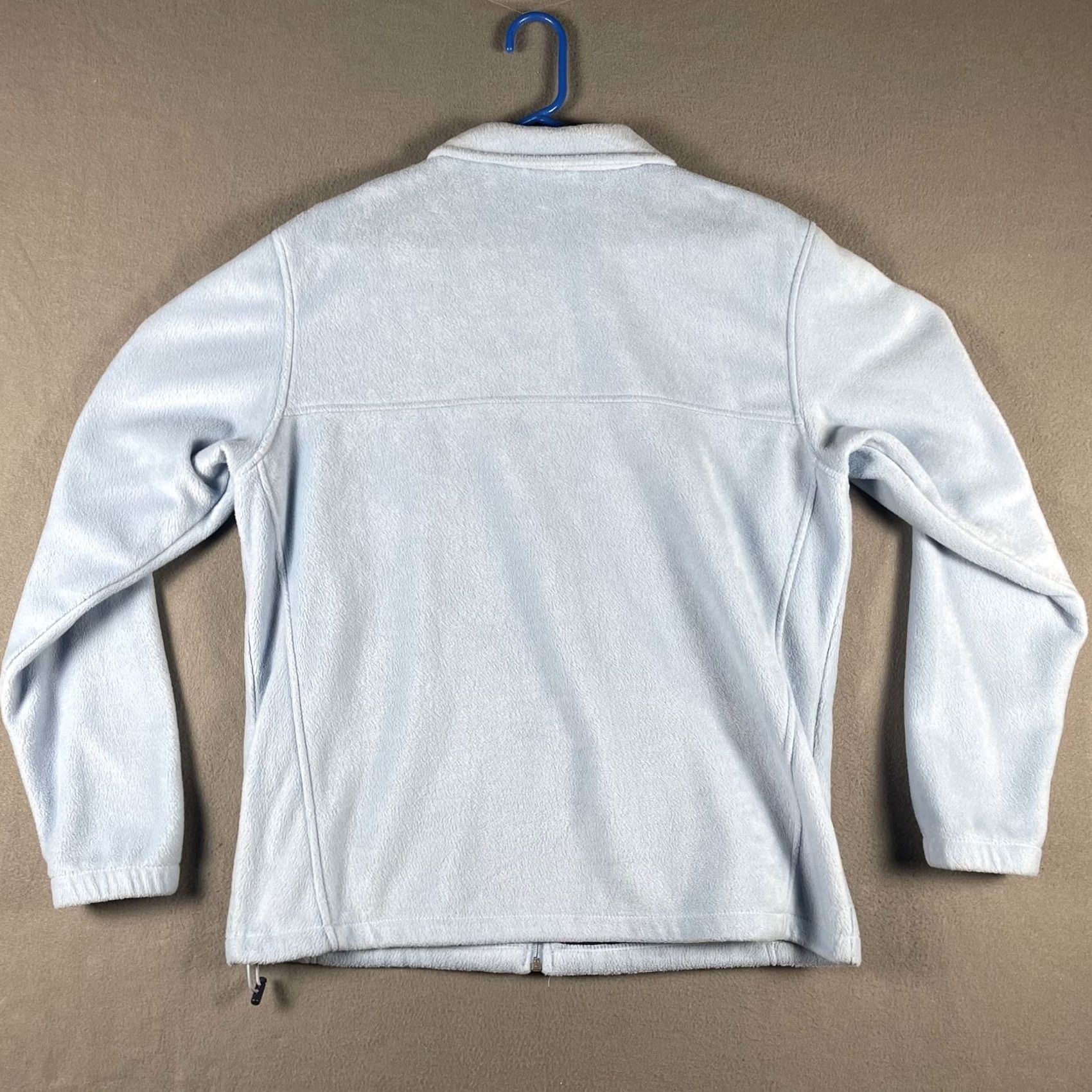 Vintage Columbia Jacket Womens Large Light Blue Full Zip Fleece Outdoor Lightweight Warm Size L / US 10 / IT 46 - 2 Thumbnail