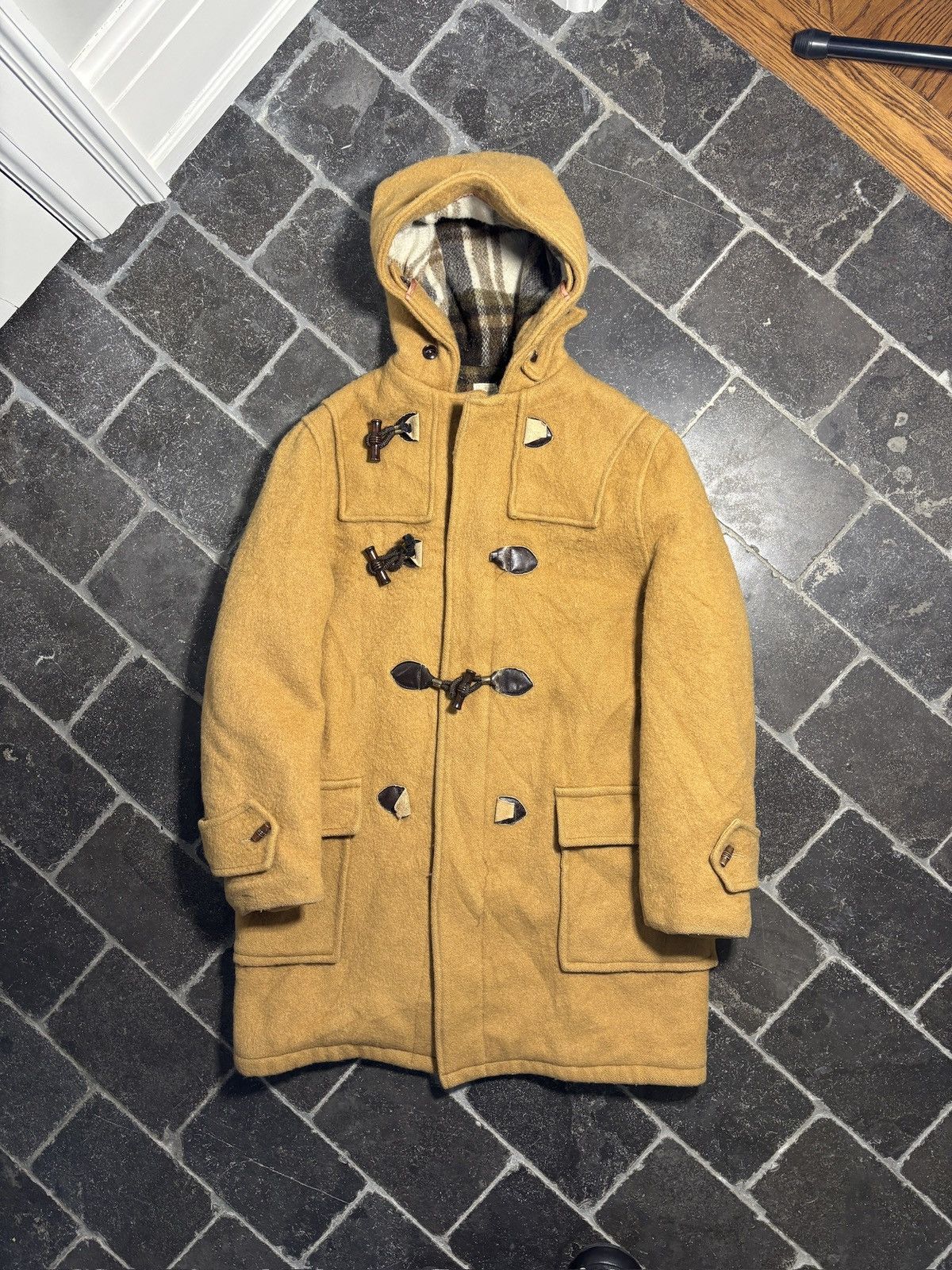 Hudsons Bay Vintage Hudsons Bay Wool Duffle Coat Hooded Parka Canada Size US S / EU 44-46 / 1 - 16 Thumbnail