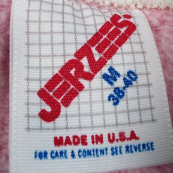 Jerzees × Vintage Vintage Teddy Bears Hearts Flowers Collared Sweatshirt Size M / US 6-8 / IT 42-44 - 5 Thumbnail