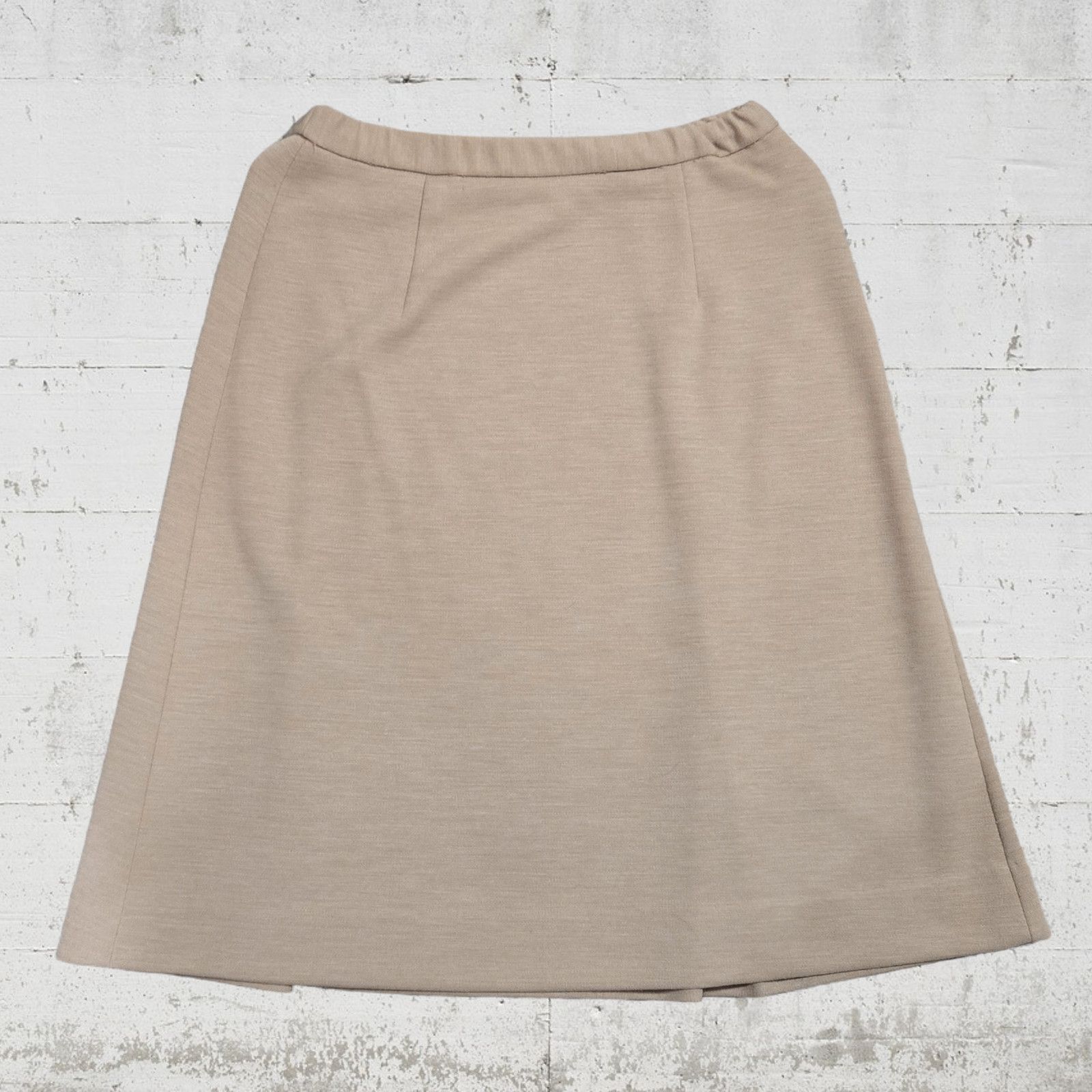 Sears Vintage Tan Pleated A Line Skirt Size 6 Size 28" / US 6 / IT 42 - 9 Thumbnail