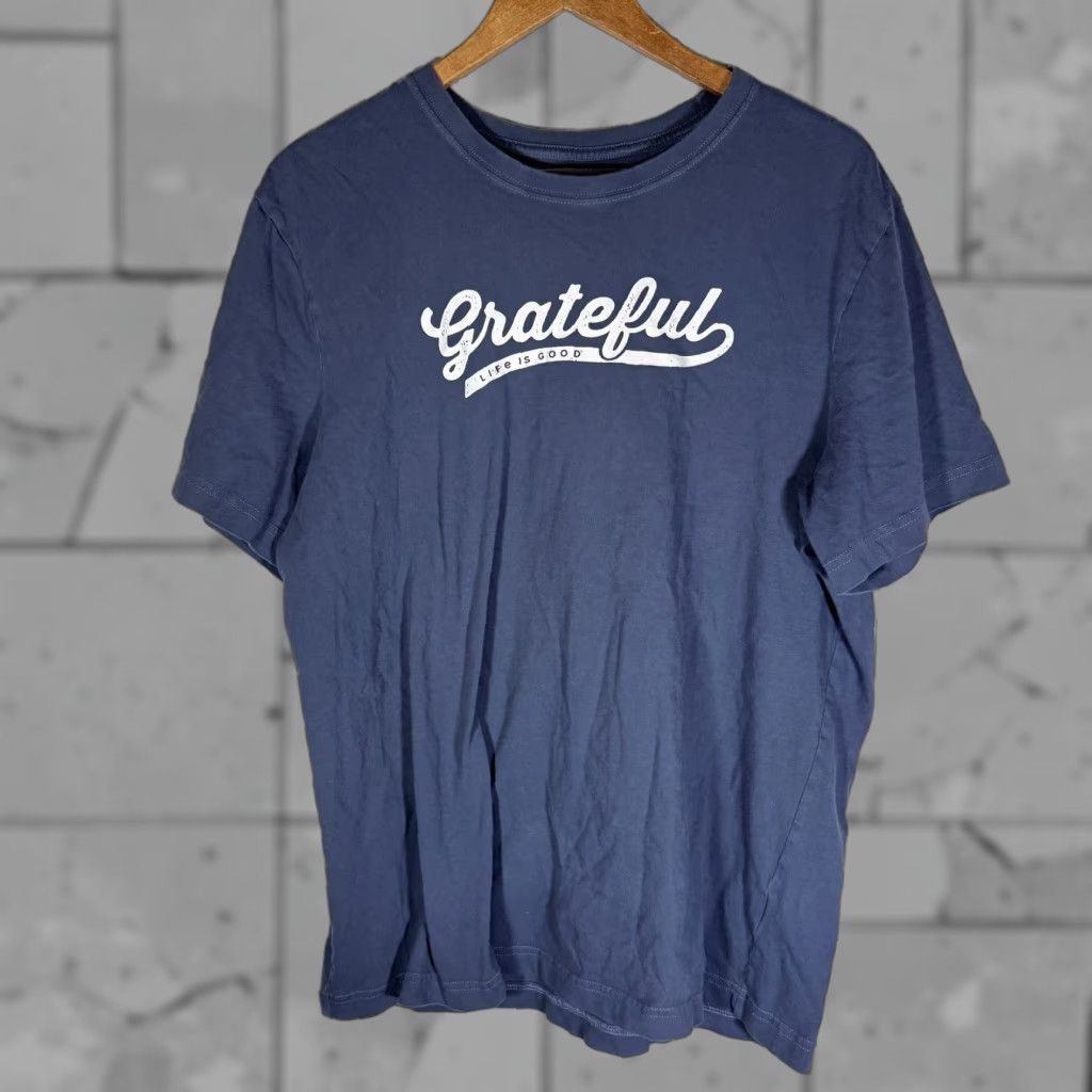 Life is Good LIFE IS GOOD Blue Graphic T-Shirt Mens Size L Regular Fit Casual Size US L / EU 52-54 / 3 - 1 Thumbnail