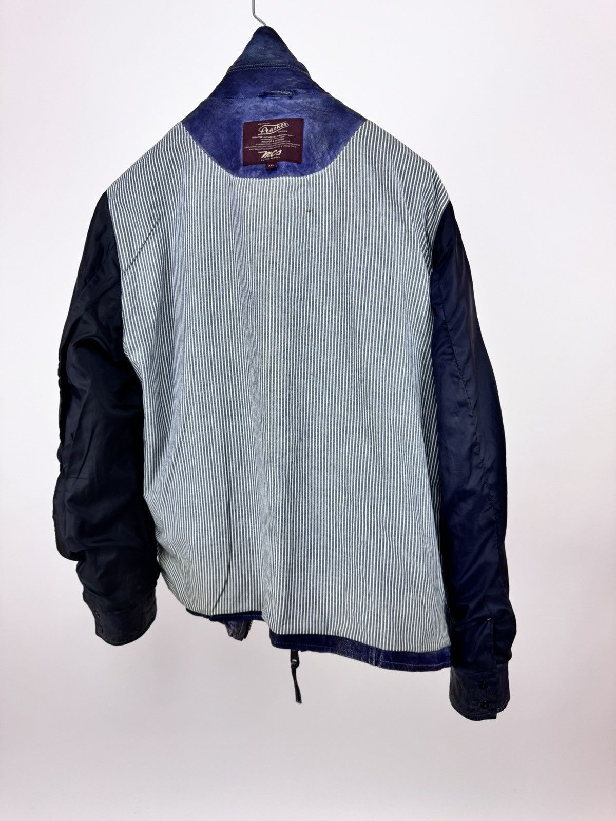 Marlboro Marlboro Classic Leather Jacket Faded Blue Mens Size 2XL Size US XXL / EU 58 / 5 - 8 Thumbnail