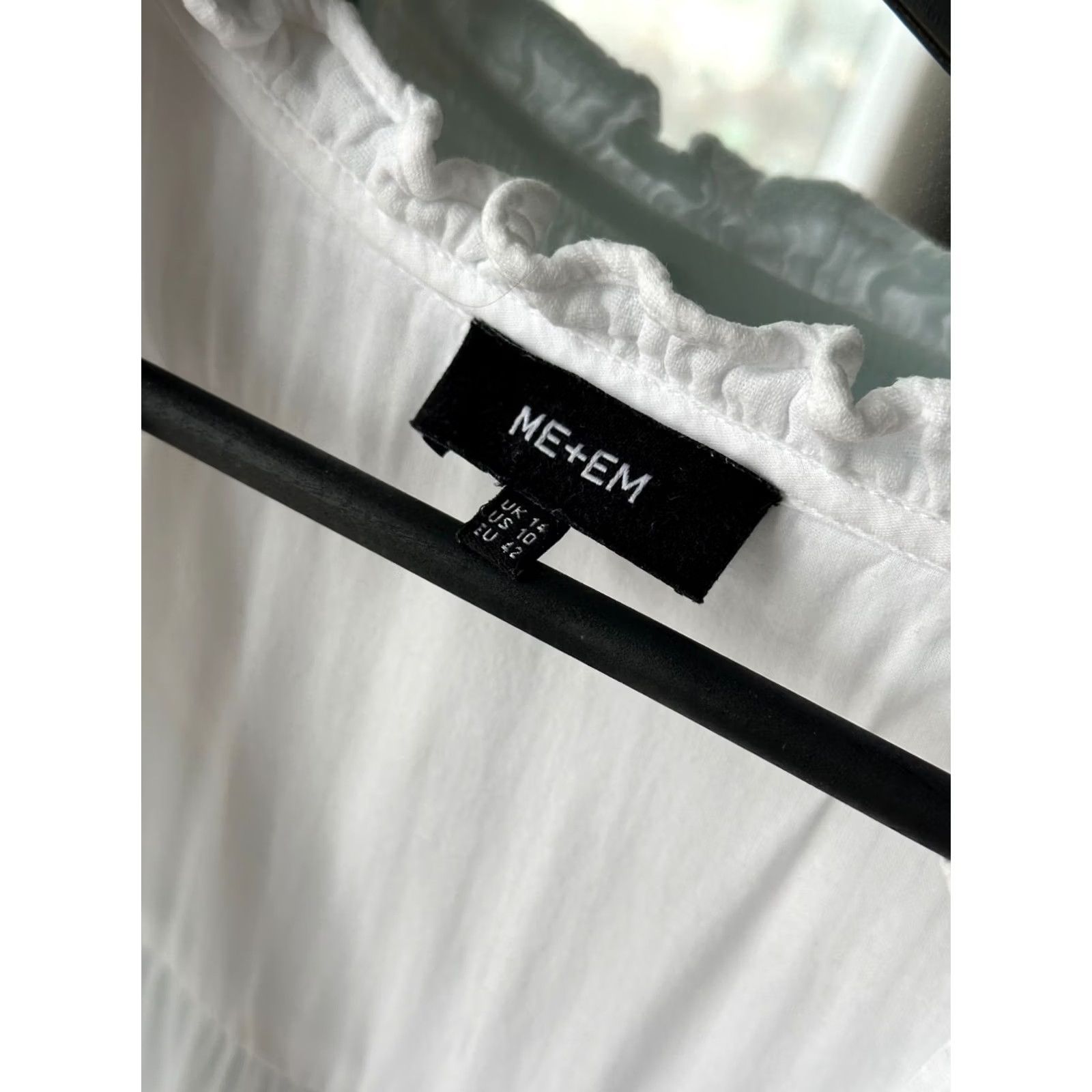 ME+EM ME+EM White Dress Knee Length V-Neck Wool? (No Wool) — Wrong. Size L / US 10 / IT 46 - 4 Thumbnail