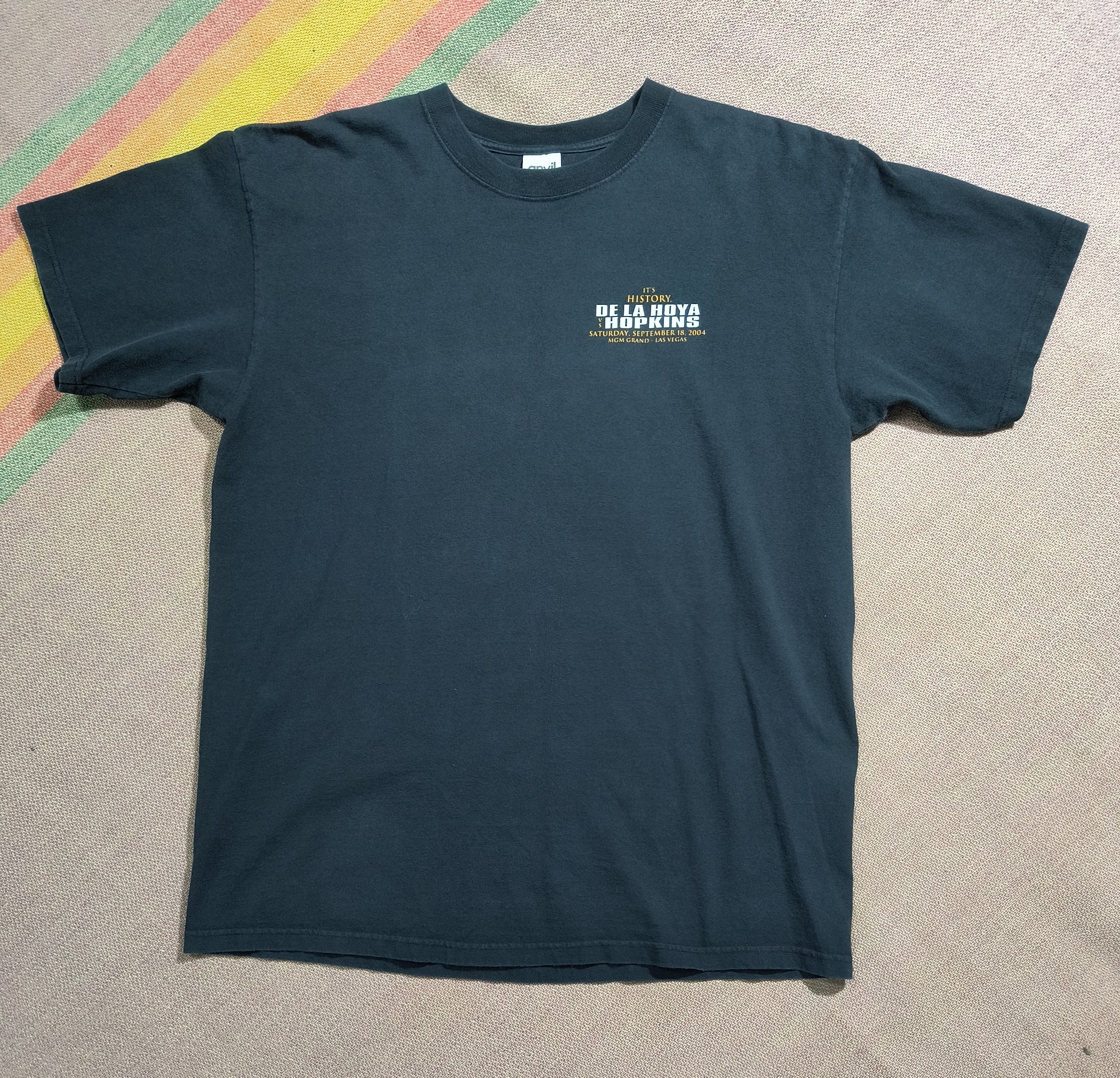 Anvil Vintage Y2K De La Hoya vs Hopkins 2004 tee Size US L / EU 52-54 / 3 - 2 Thumbnail