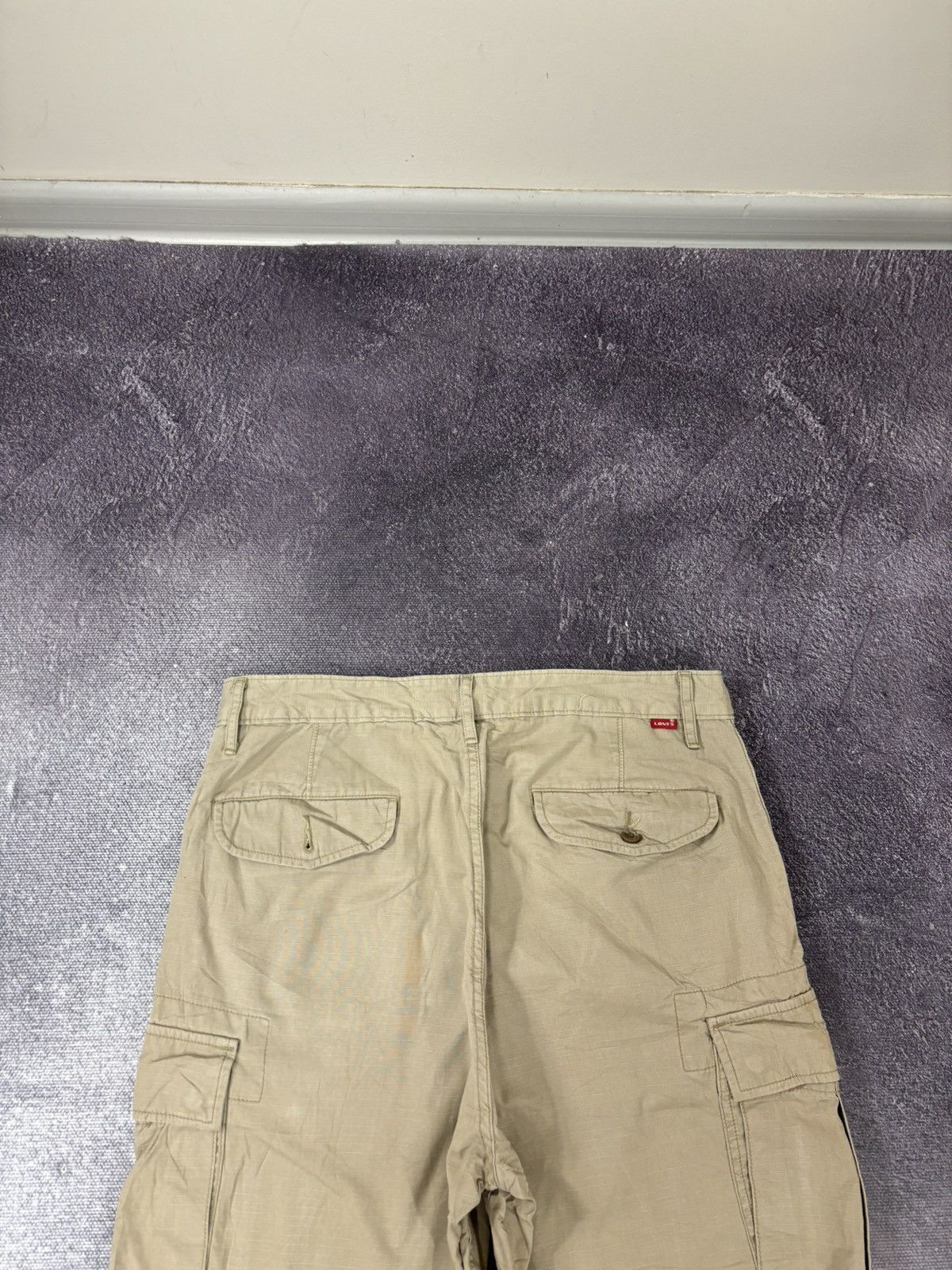 Levi's Vintage Levi’s USA Mustard Military Hype Cargo Shorts Size US 31 - 8 Thumbnail