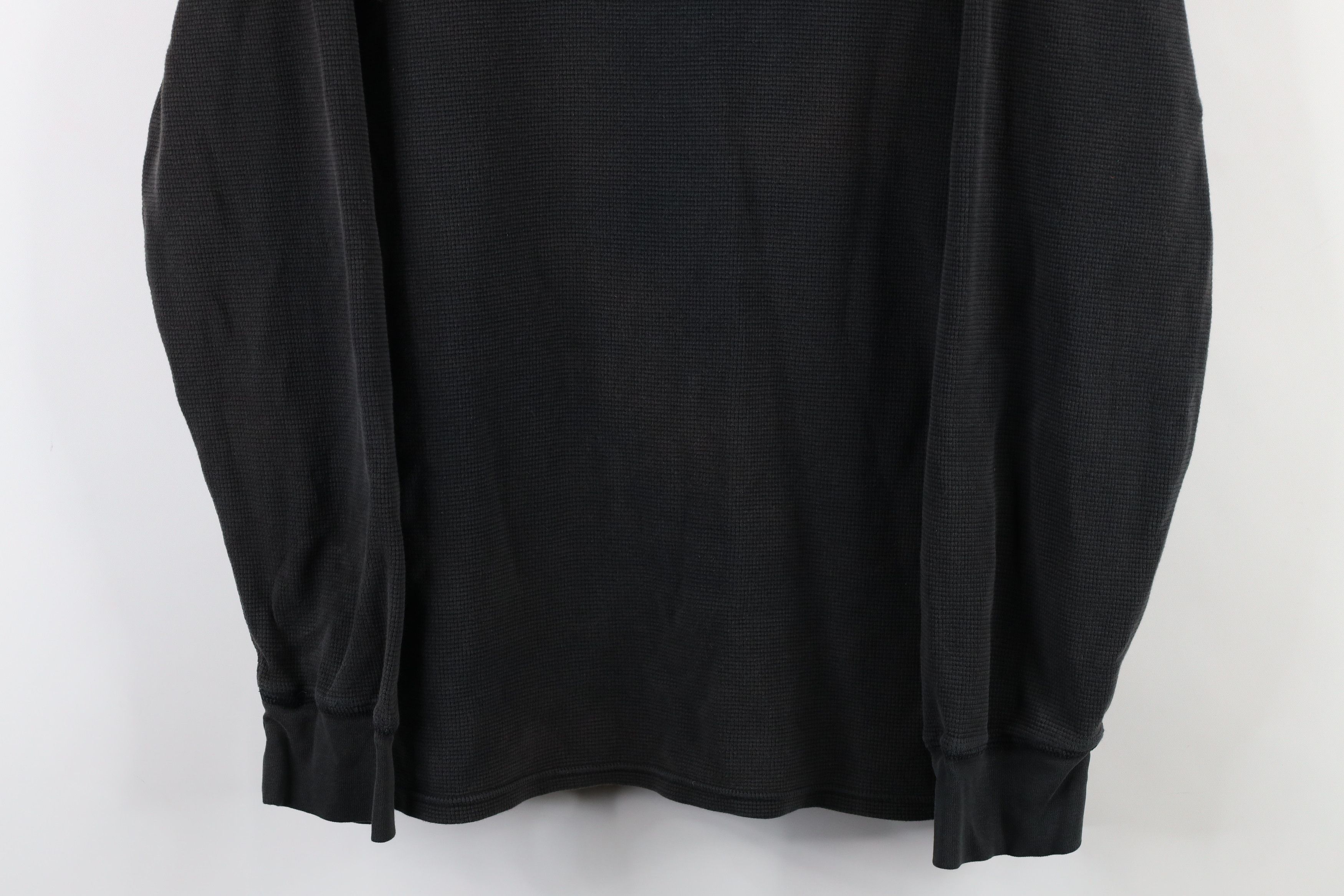 Ralph Lauren Vintage Ralph Lauren Waffle Knit Long Sleeve T-Shirt Black Size US XL / EU 56 / 4 - 3 Thumbnail
