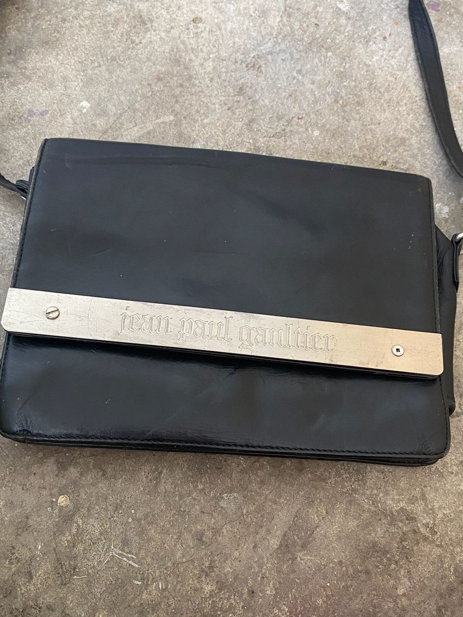 Jean Paul Gaultier Jean Paul Gaultier Metal Plate Sling Bag Size ONE SIZE - 1 Thumbnail