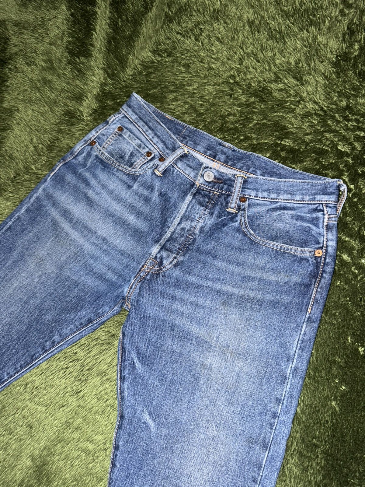 Levi's [W31/L32] Levi’s 501 S washed Leather label Denim Pants Size US 31 - 2 Thumbnail