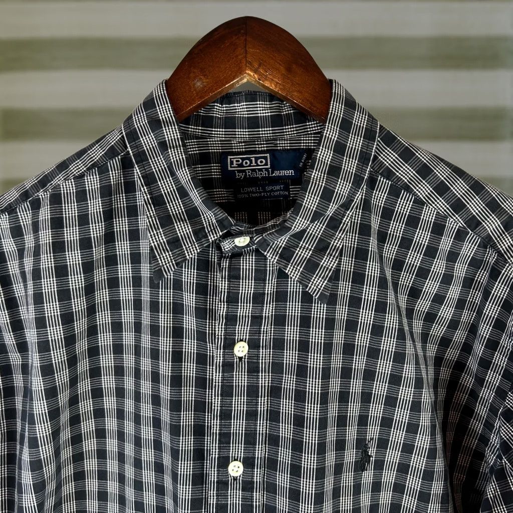 Polo Ralph Lauren Polo Ralph Lauren Button Down Shirt Men XL Black White Plaid Lowell Sport Cotton Shirt Size US XL / EU 56 / 4 - 1 Thumbnail