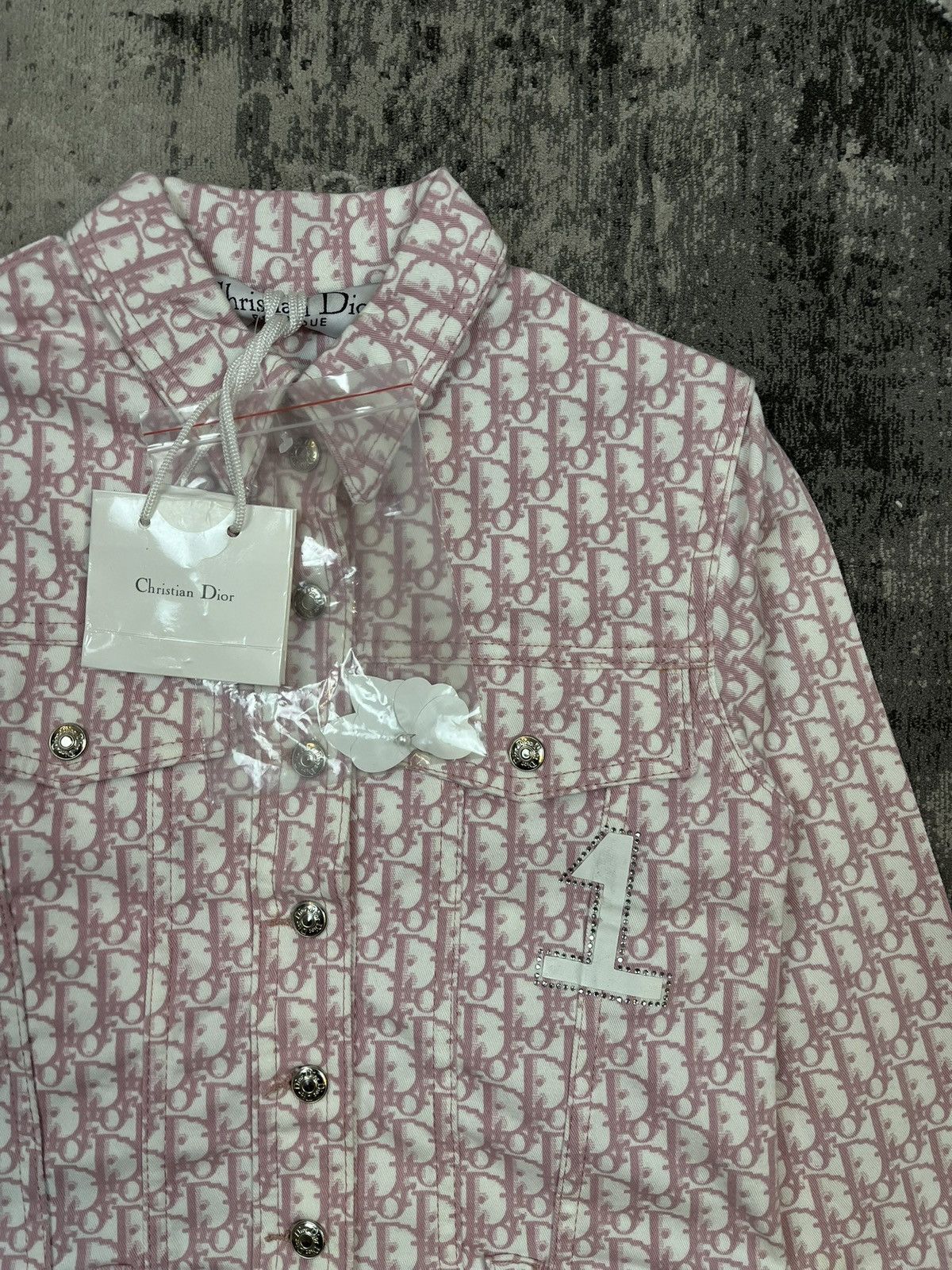 Christian Dior Monsieur Christian Dior by John Galliano vintage pink monogram jacket Size XS / US 0-2 / IT 36-38 - 2 Thumbnail