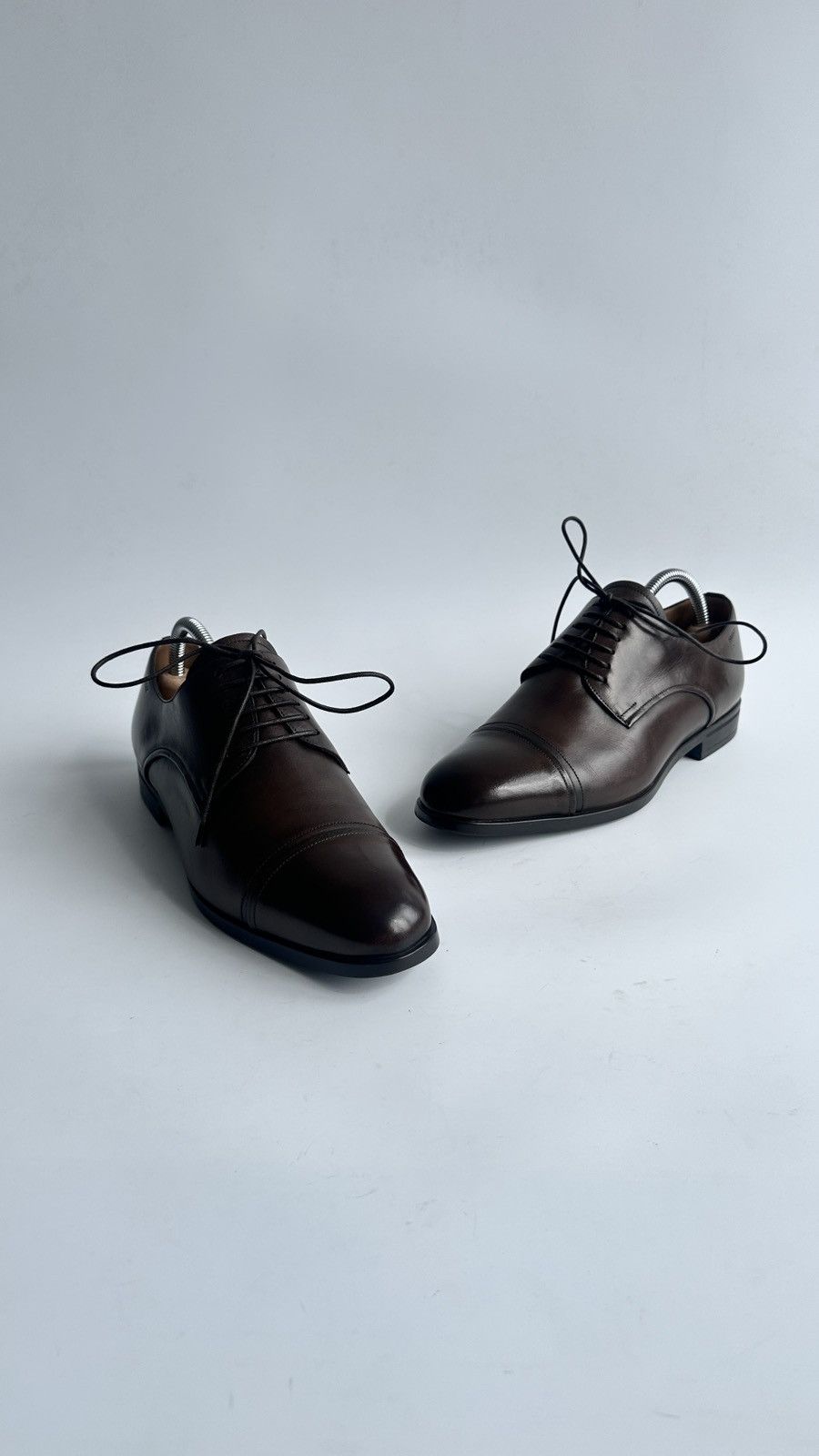 Bally Bally Switzerland Lampy Brown Leather Derby Shoes US 7.5 EEE Size US 7.5 / EU 40-41 - 2 Thumbnail