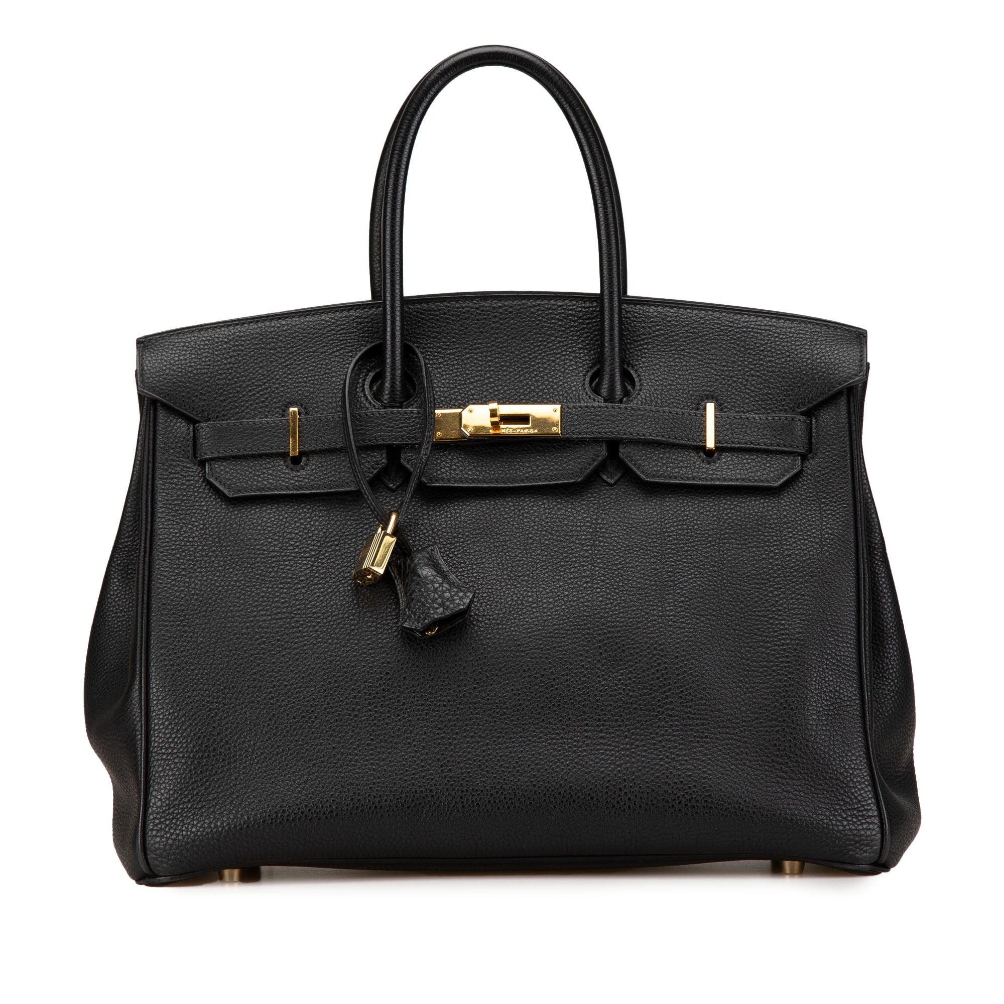 Hermes Hermès Togo Birkin Retourne 35 Black Size ONE SIZE - 1 Thumbnail