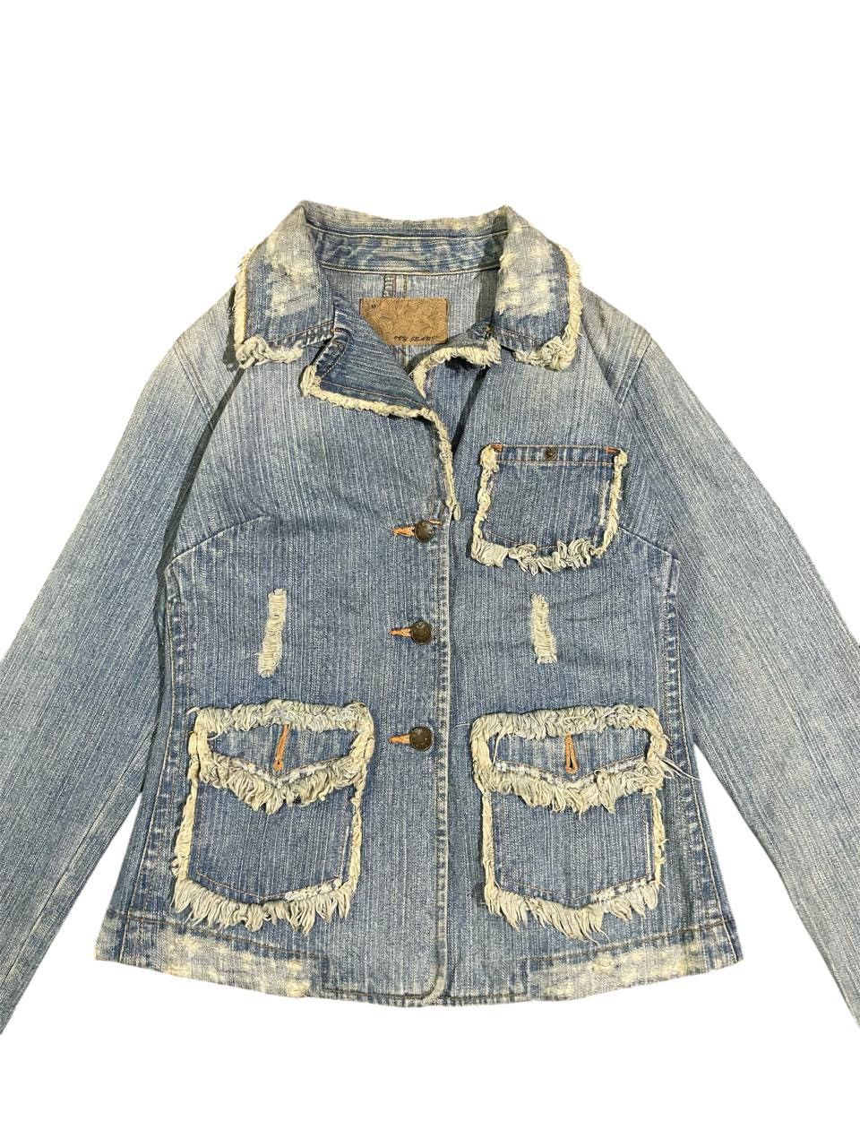 Beams Plus Y2K Ray Beams Denim Jacket Size M / US 6-8 / IT 42-44 - 4 Thumbnail
