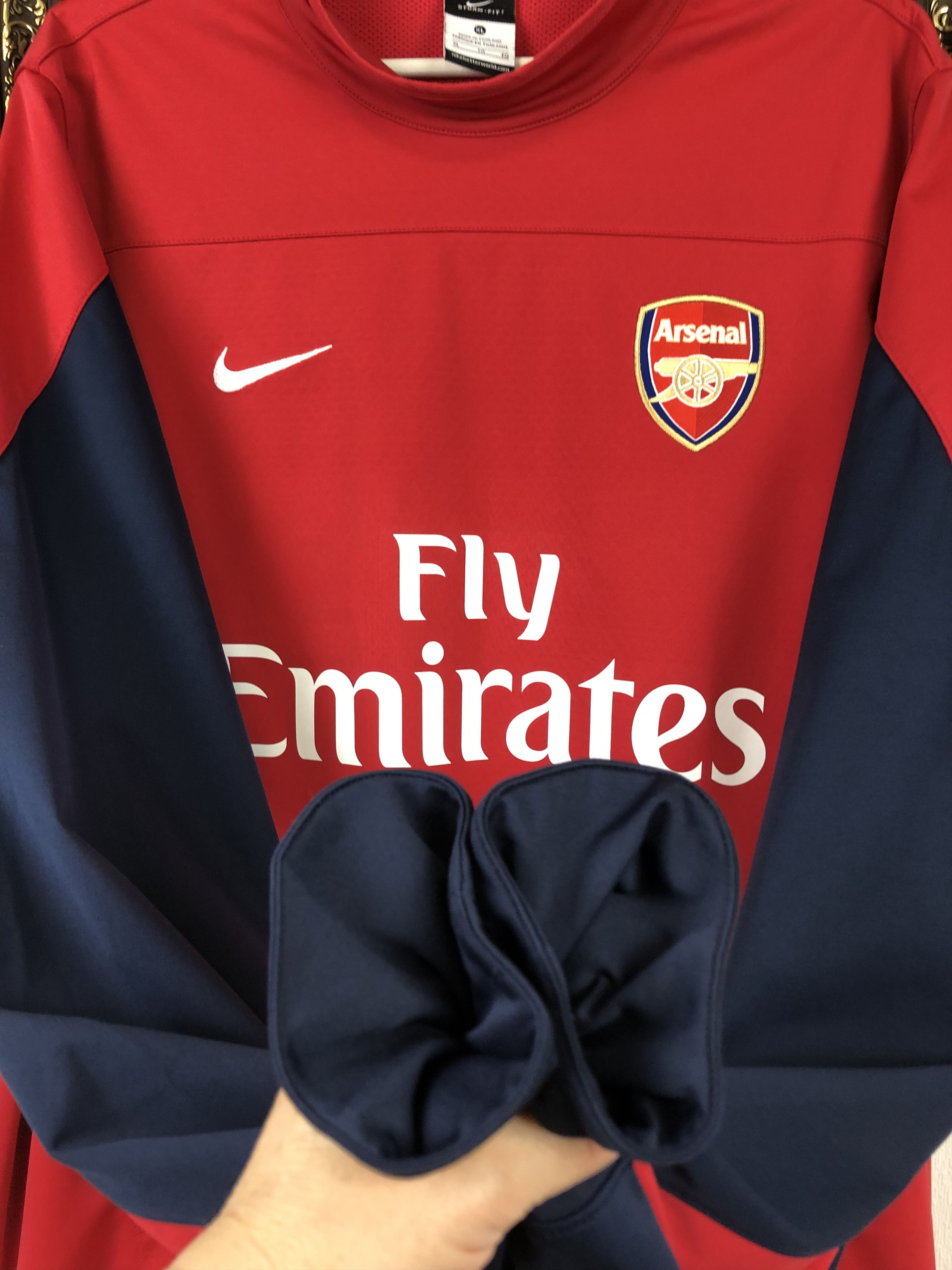 Nike Vintage Arsenal Football Sweatshirt Player Issue Soccer Rare Size US XL / EU 56 / 4 - 7 Thumbnail