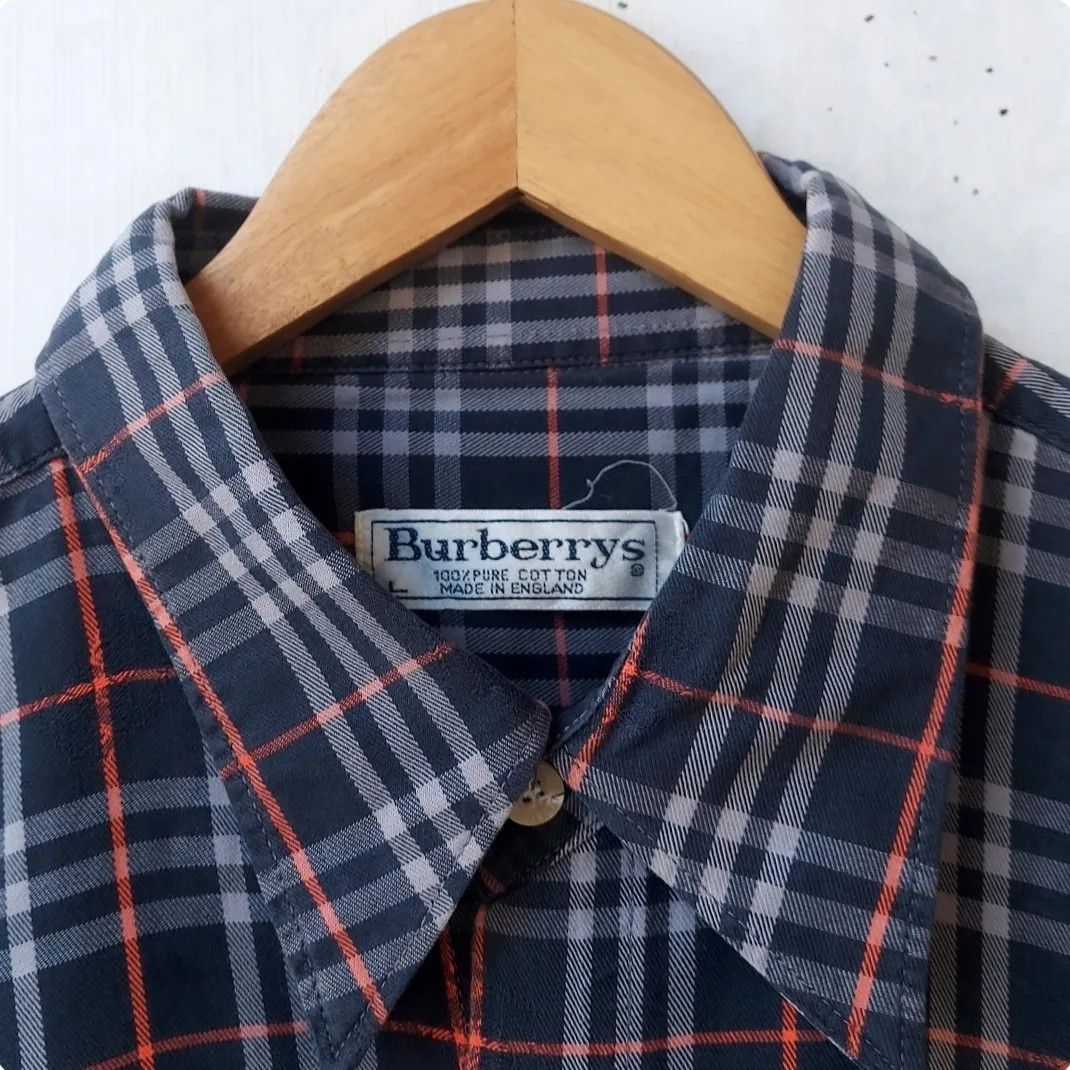 Burberry × Vintage Vintage 90's Burberrys Classic Navy Nova Check Size US XL / EU 56 / 4 - 3 Thumbnail