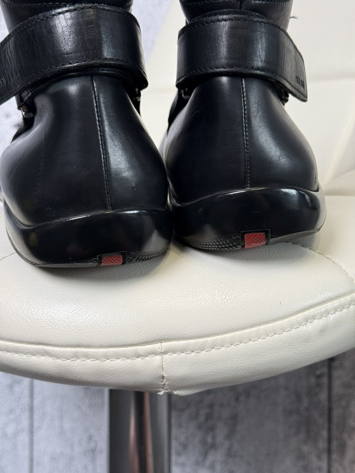 Prada Prada Sport Leather Ankle Boots Strap Men’s Chelsea Shoes Size US 11 / EU 44 - 18 Thumbnail