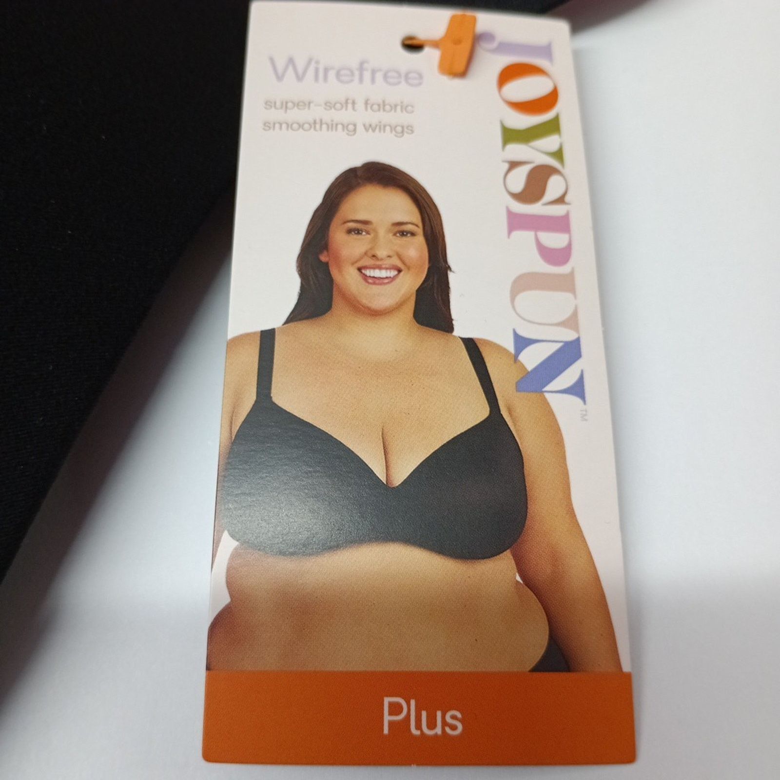 Other Joyspun Plus Wirefree Bra Womens Size 44D Black Smooth Wings Size ONE SIZE - 2 Thumbnail