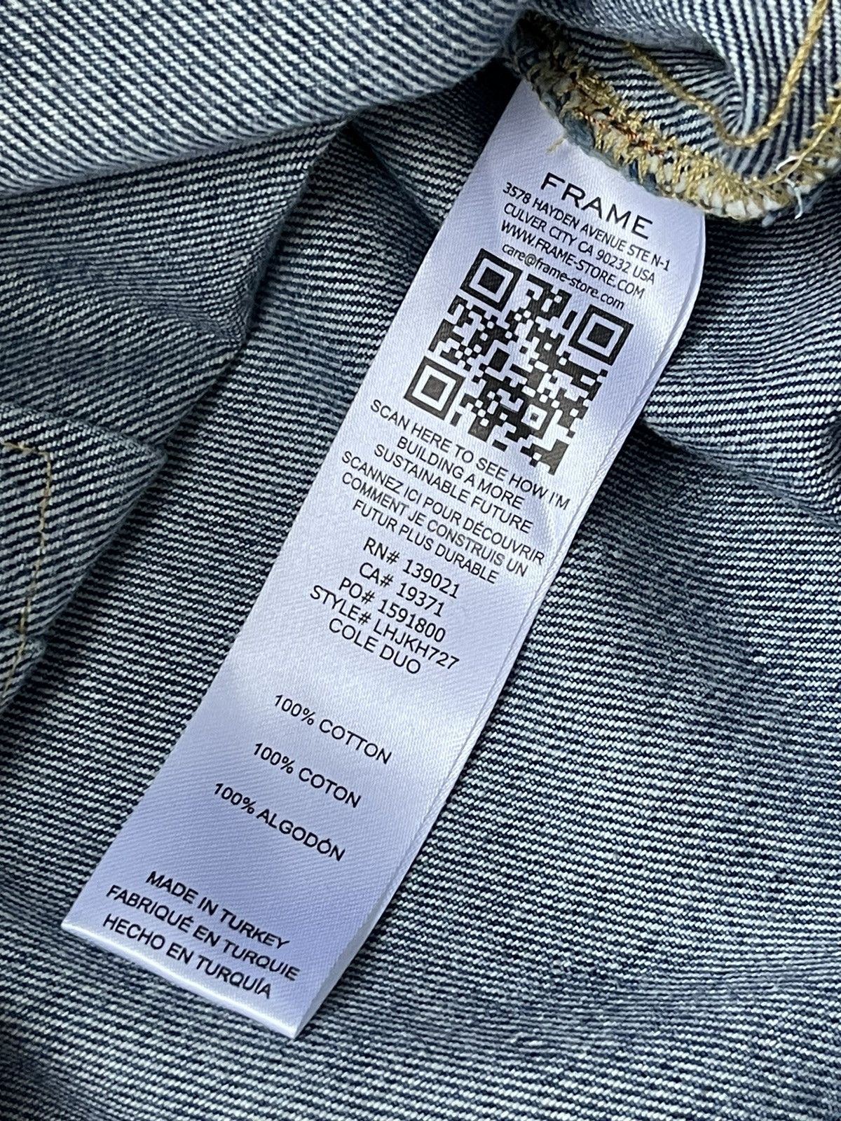 Frame !DS! SS23 Frame Half Bleached Blue Denim Jacket Size US M / EU 48-50 / 2 - 20 Thumbnail