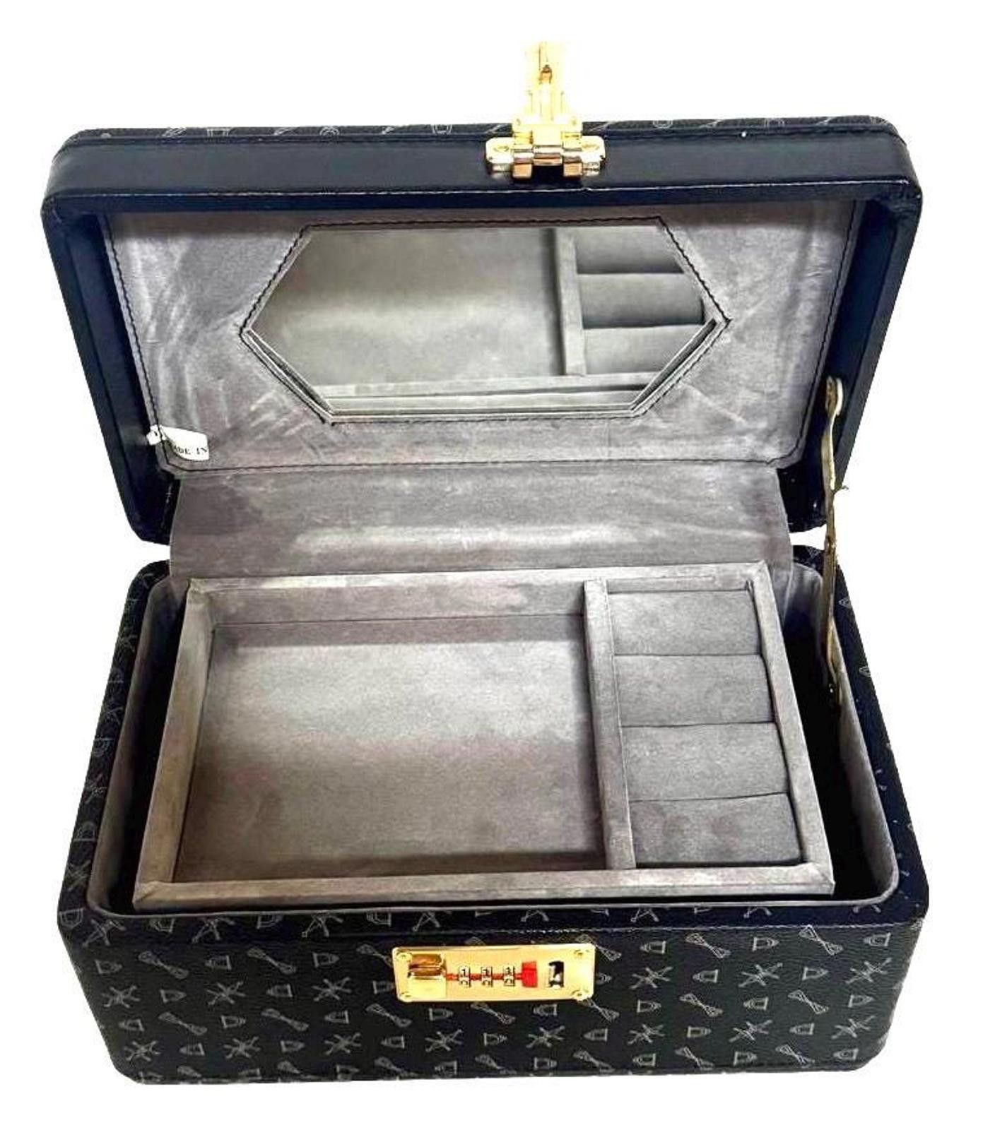 Other Jewelry Briefcase Box Black PU Leather, Padded Organizer Size ONE SIZE - 2 Thumbnail