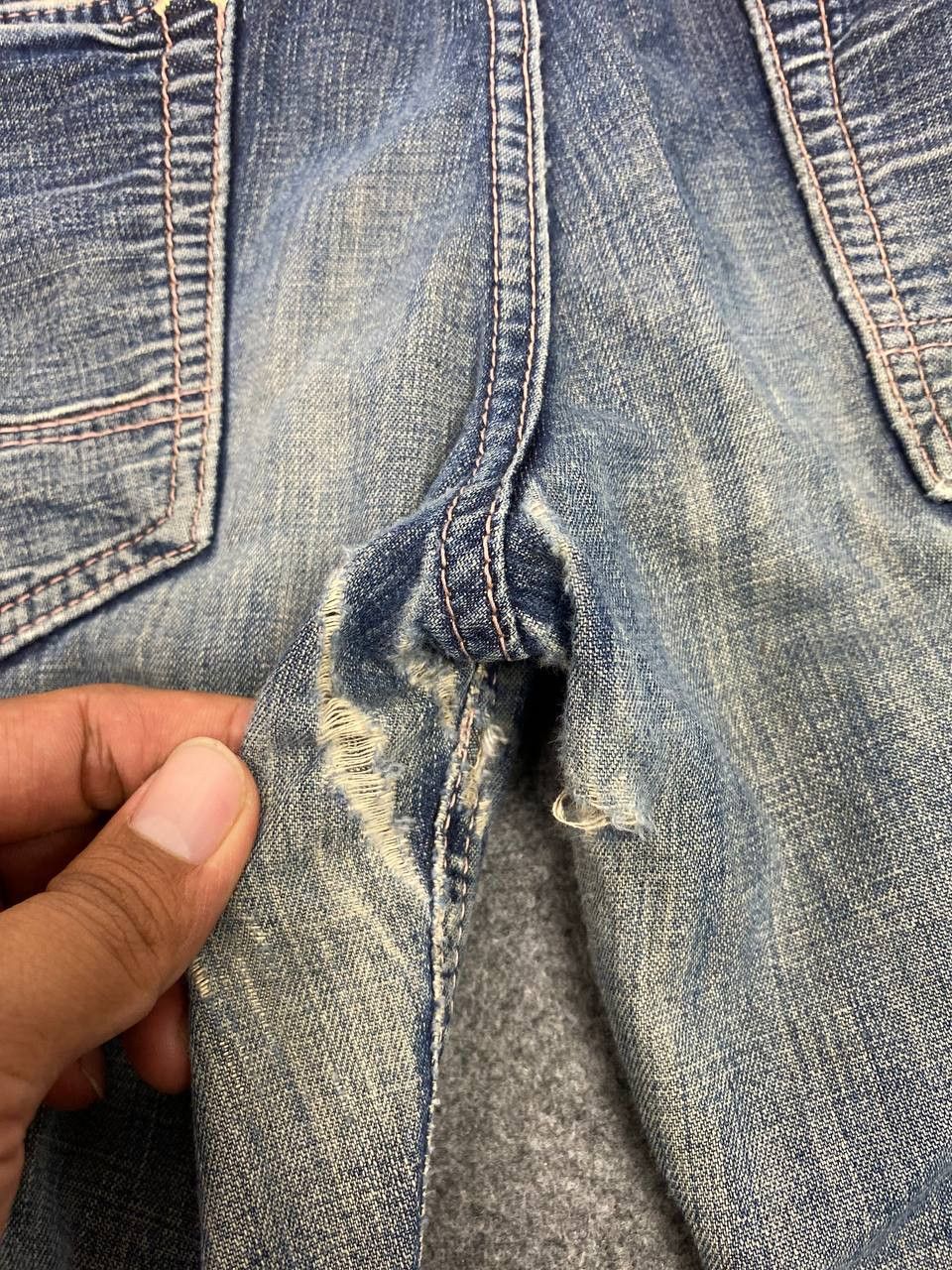 Japanese Brand brappers distressed denim nice design Size 32" / US 10 / IT 46 - 4 Thumbnail
