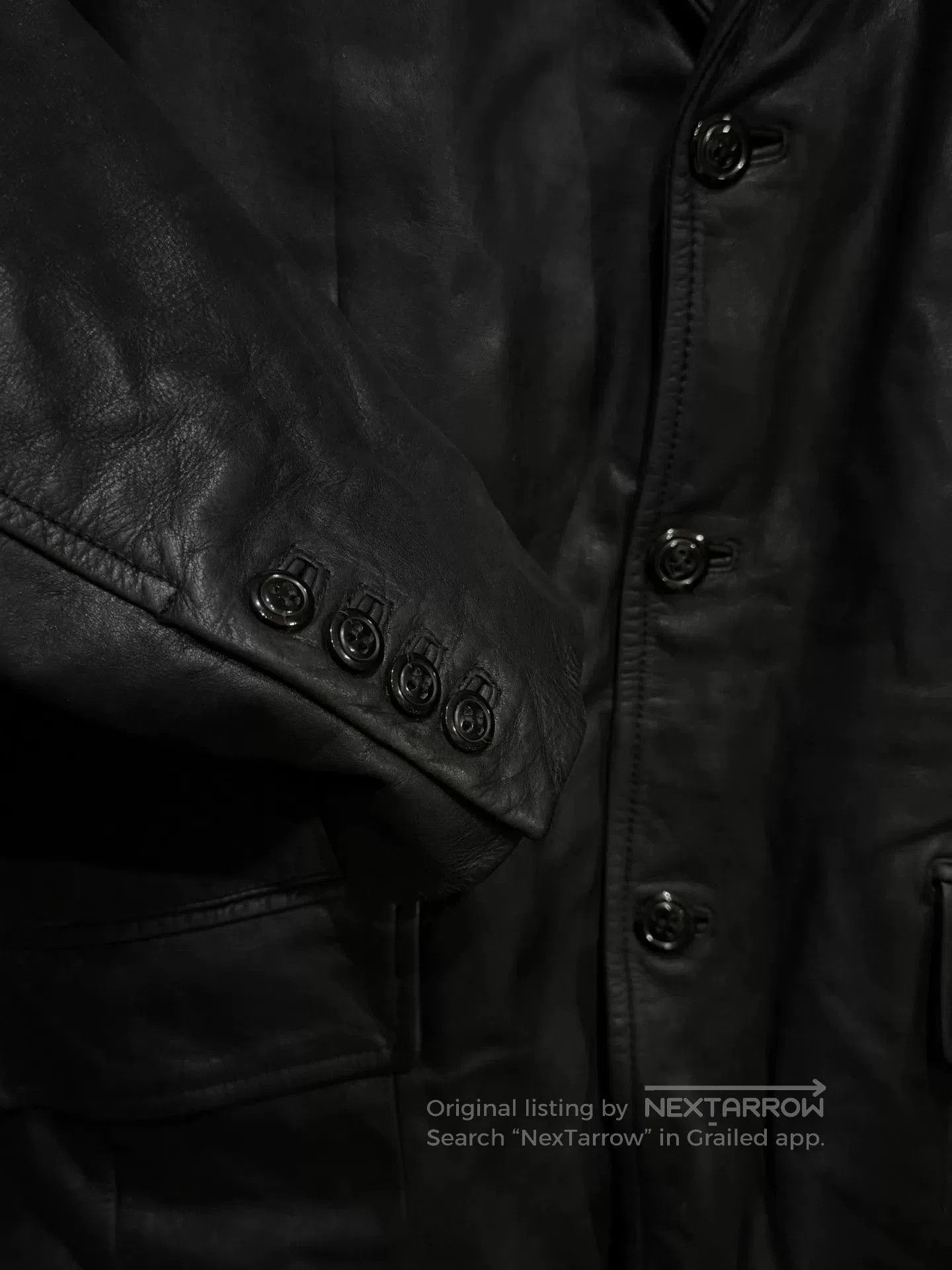 Julius black leather suit coat with vampire style. Size US M / EU 48-50 / 2 - 5 Thumbnail