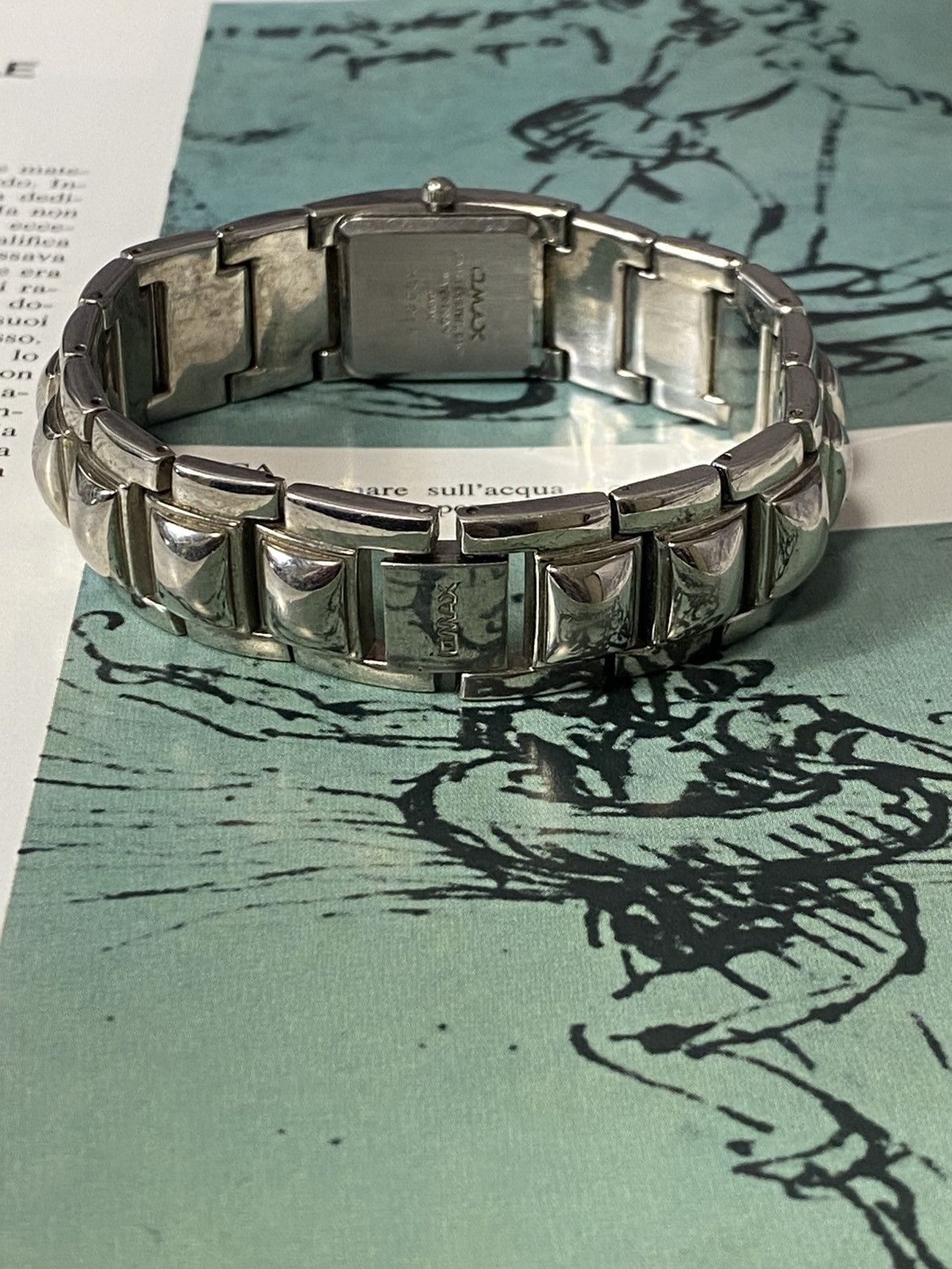 Japanese Brand VINTAGE OMAX SILVER BRACELET WATCH CYBERPUNK Y2K FUTURISTIC Size ONE SIZE - 11 Thumbnail