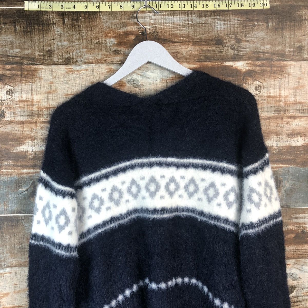 Japanese Brand DL Samansa Mos2 Black Cardigan Knitweaer #C398 Size M / US 6-8 / IT 42-44 - 13 Thumbnail