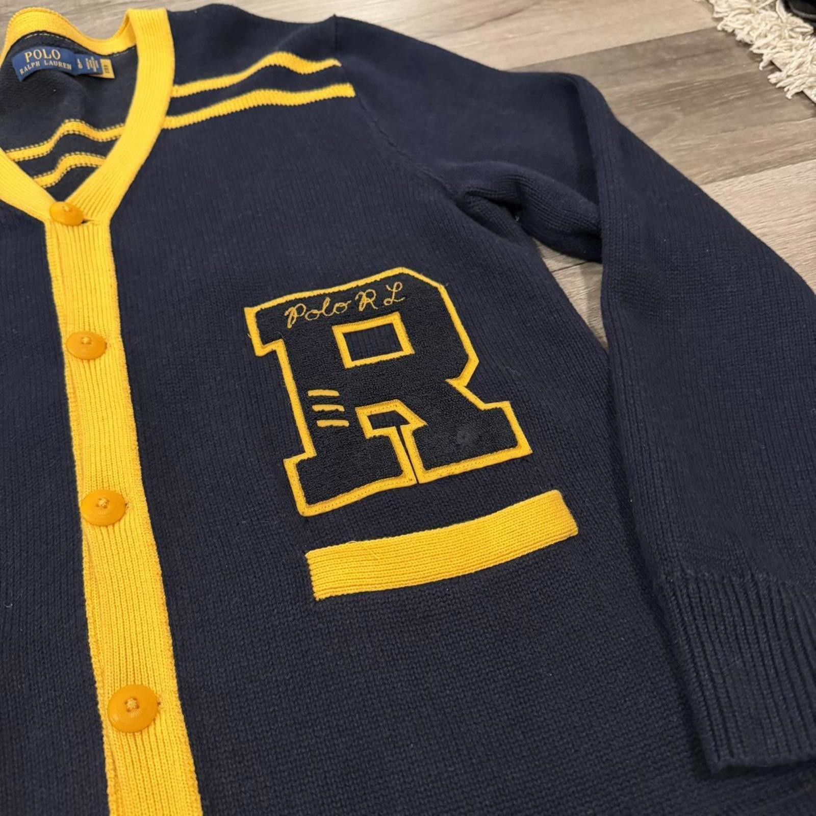 Polo Ralph Lauren Polo Ralph Lauren letterman patch cardigan L Size US L / EU 52-54 / 3 - 2 Thumbnail