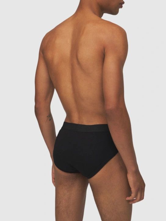 Tom Ford o1lsvrm0525 Size: XXL/Logo Stretch Cotton Briefs in Black Size ONE SIZE - 5 Thumbnail