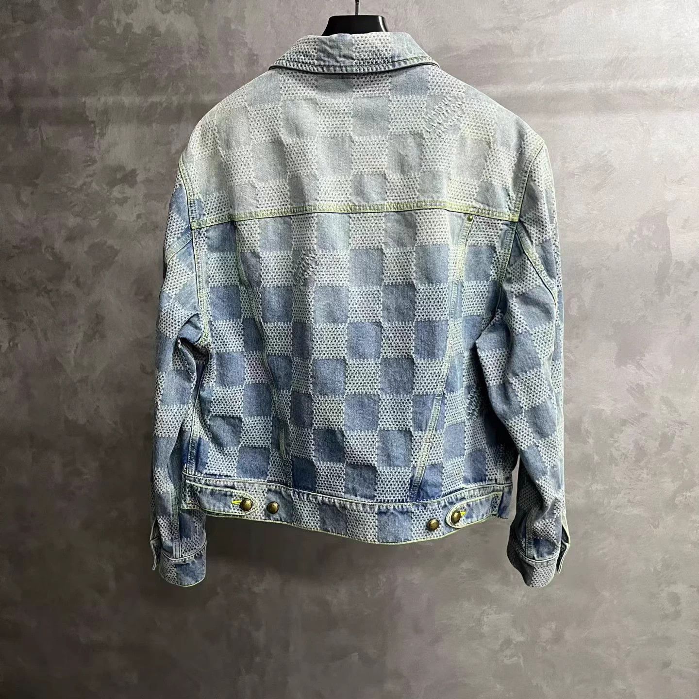 Louis Vuitton LV blue checkered single-breasted denim jacket NWT Size US L / EU 52-54 / 3 - 2 Thumbnail