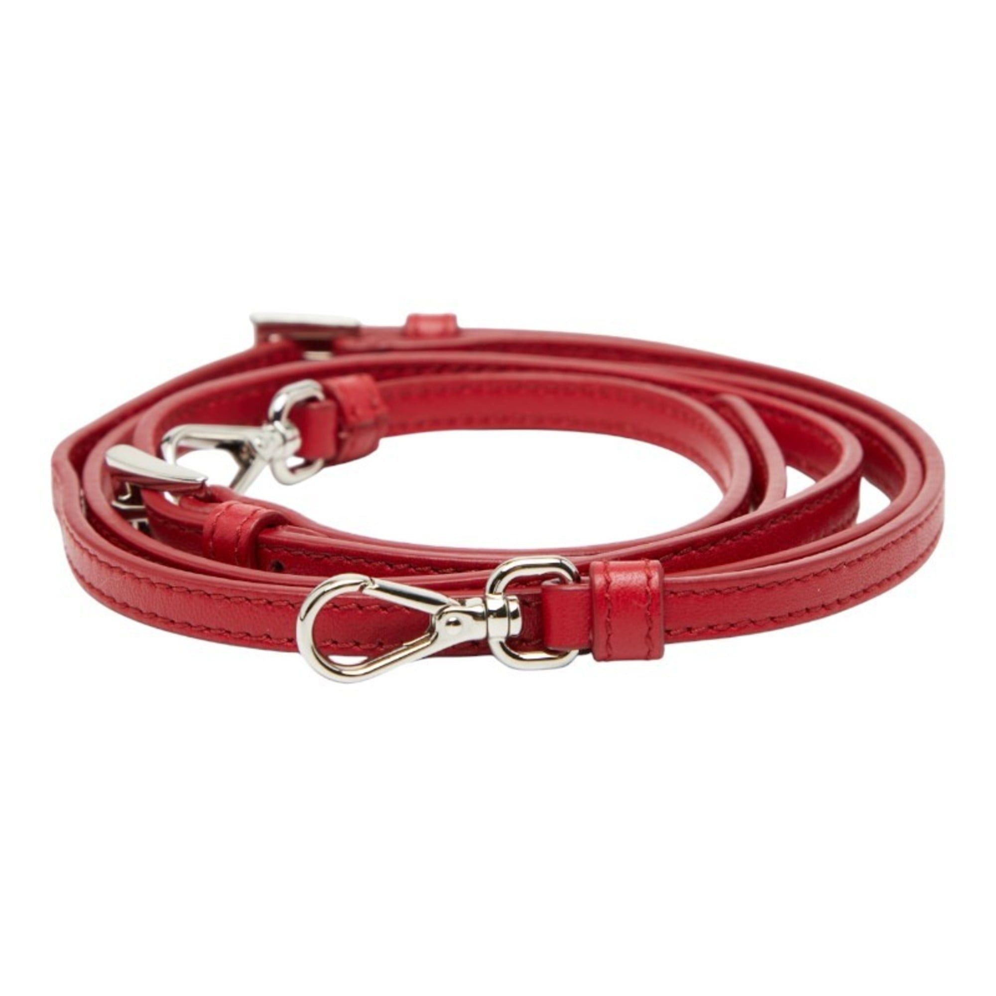 Prada Prada shoulder strap, red leather, women's, PRADA Size ONE SIZE - 1 Thumbnail
