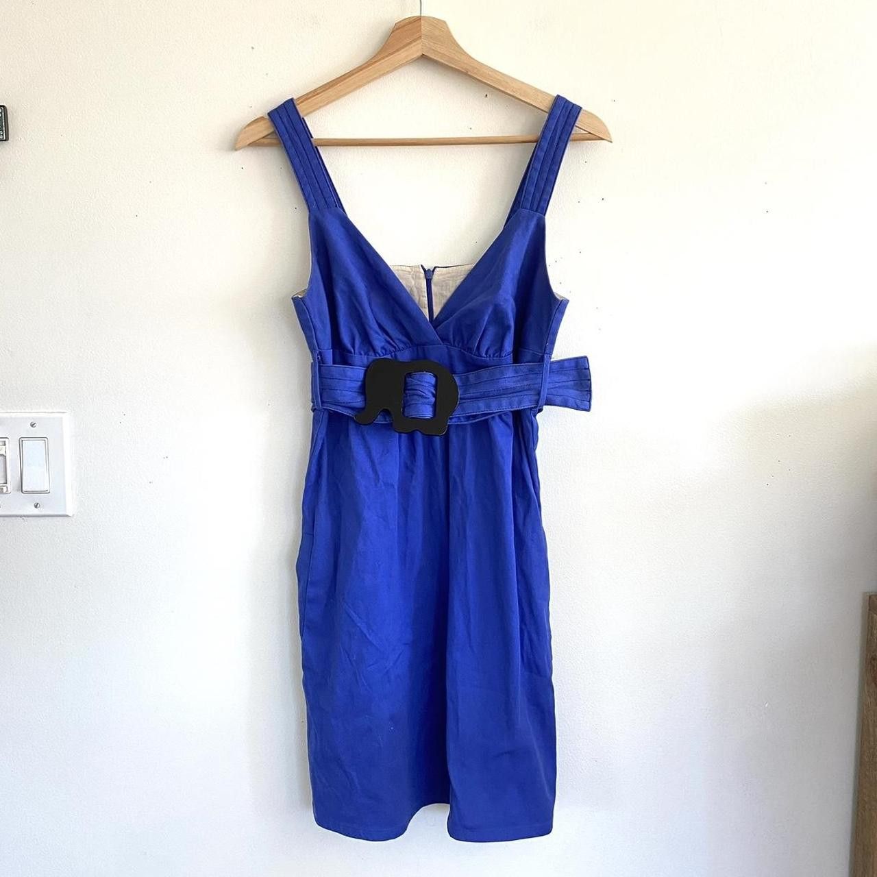 VaVa VAVA JOY HAN BLUE MINI DRESS VINTAGE BUCKLE ELEPHANT SMALL Size S / US 4 / IT 40 - 2 Thumbnail