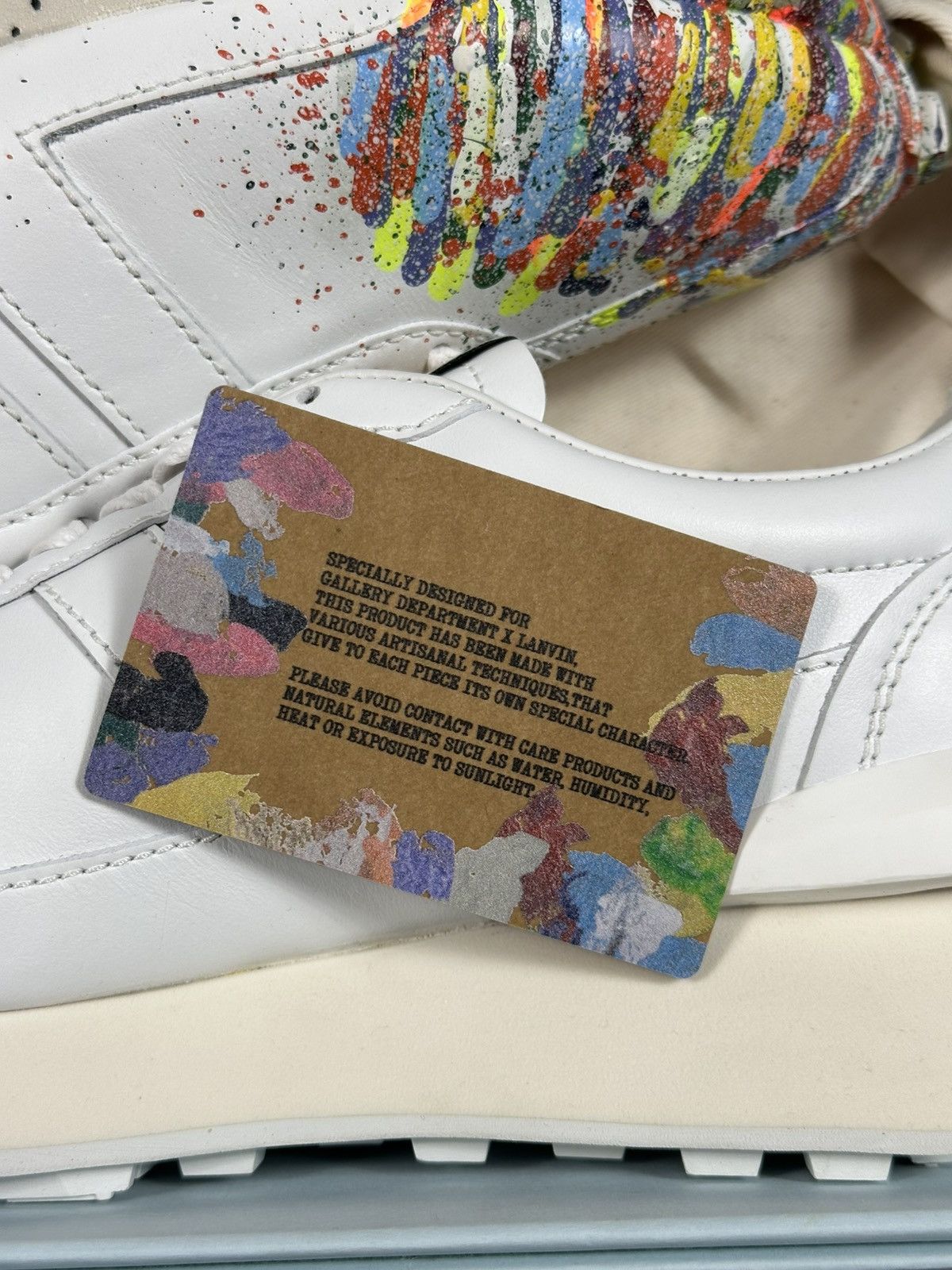 Gallery Dept. × Lanvin Lanvin X Gallery Dept. Painted Bumper Sneakers Size US 7.5 / EU 40-41 - 19 Thumbnail