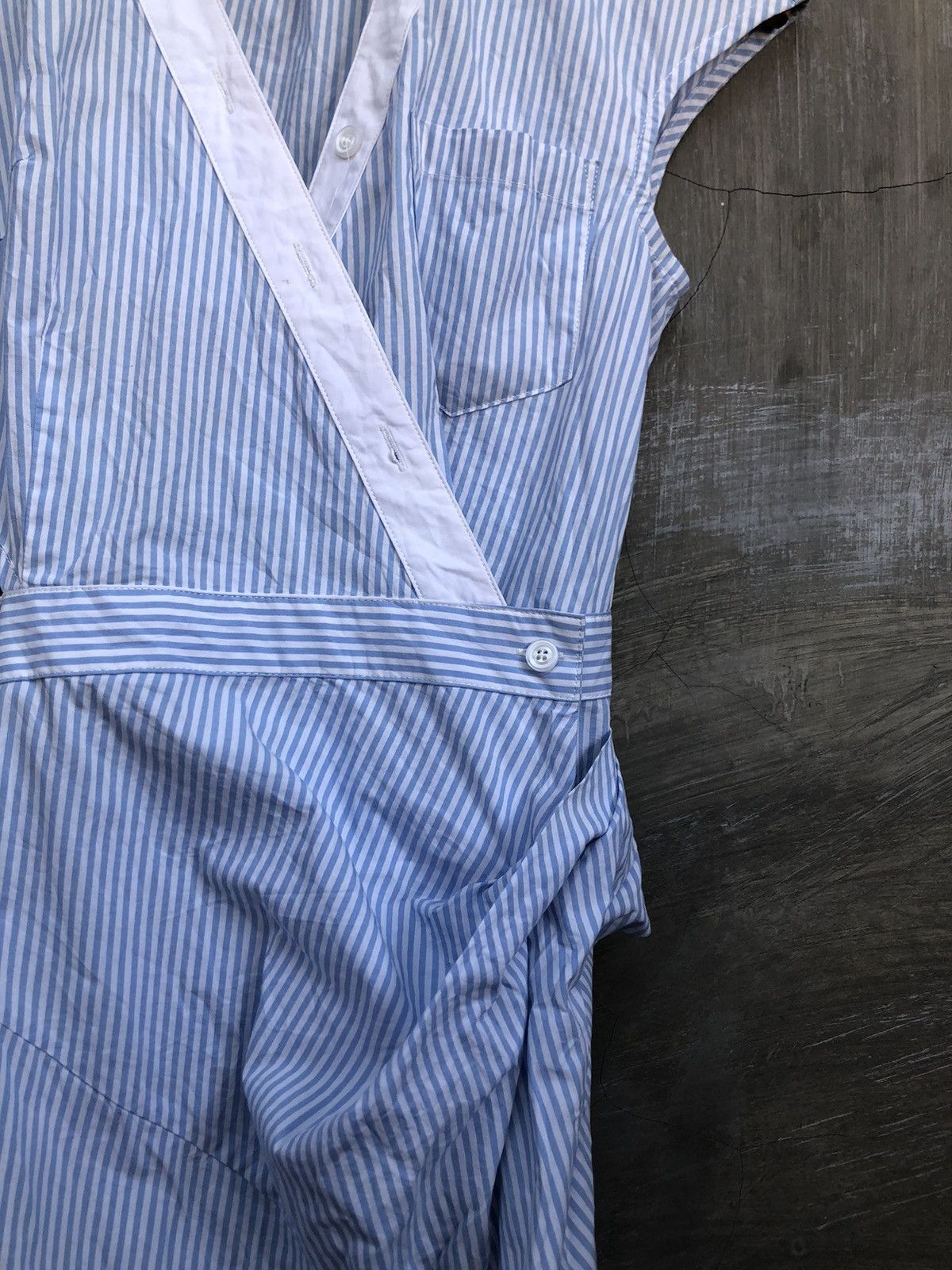 Alexander Wang Alexander Wang Asymmetrical Stripe Midi Dress Size M / US 6-8 / IT 42-44 - 6 Thumbnail