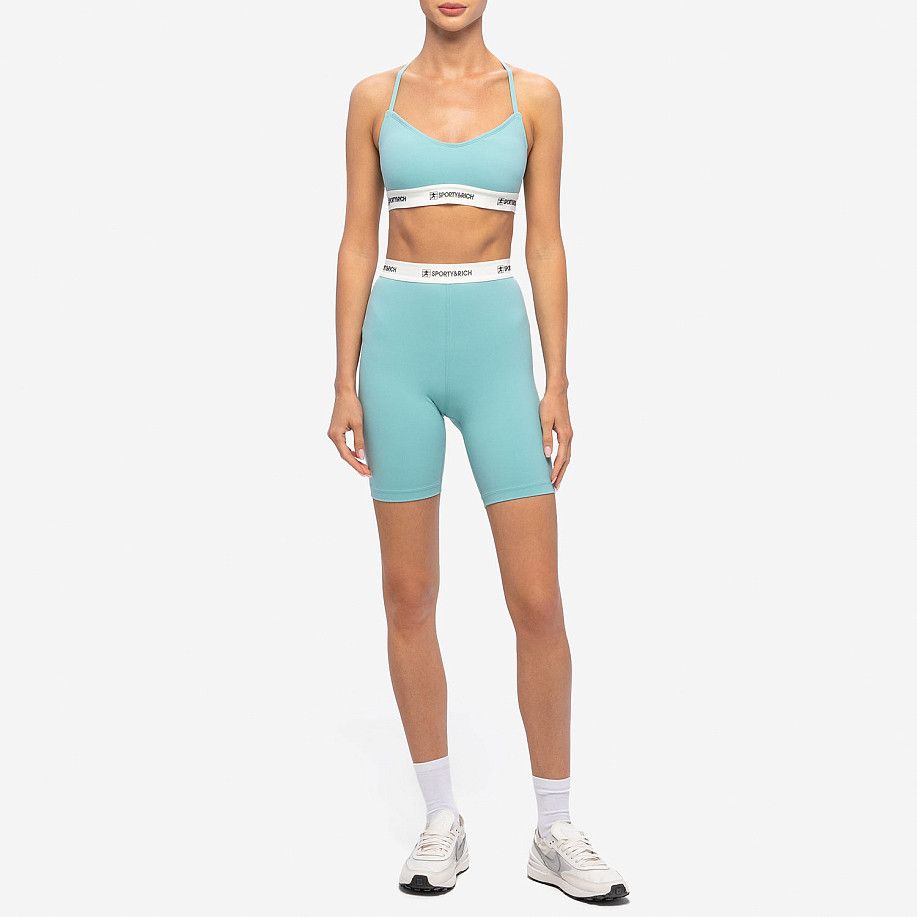 Sporty & Rich o1mle0525 Size: XS / 80S Runner Sports Bralette Light Blue Size ONE SIZE - 4 Thumbnail
