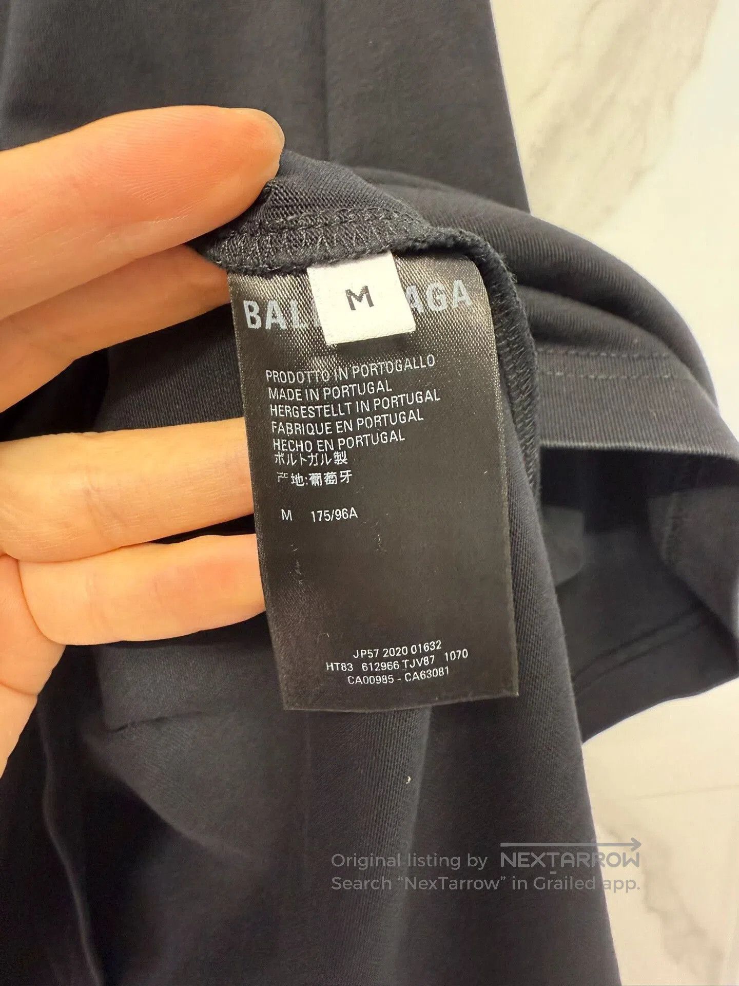 Balenciaga Balenciaga Black Logo Print Short Sleeve T. Size US M / EU 48-50 / 2 - 5 Thumbnail