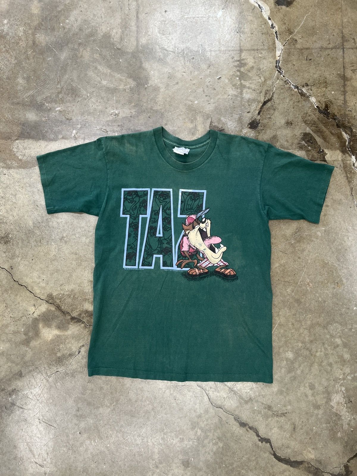 Vintage × Warner Bros Vintage 1995 Looney Tunes Taz Single Stitch Tee Size US L / EU 52-54 / 3 - 2 Thumbnail