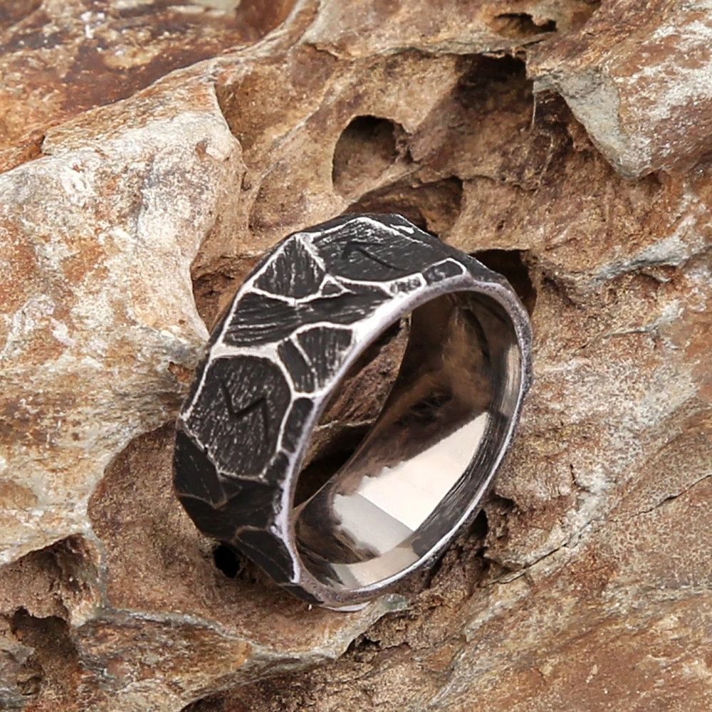 Jewelry Vintage Stainless Steel Nordic Viking Ring Size ONE SIZE - 5 Thumbnail