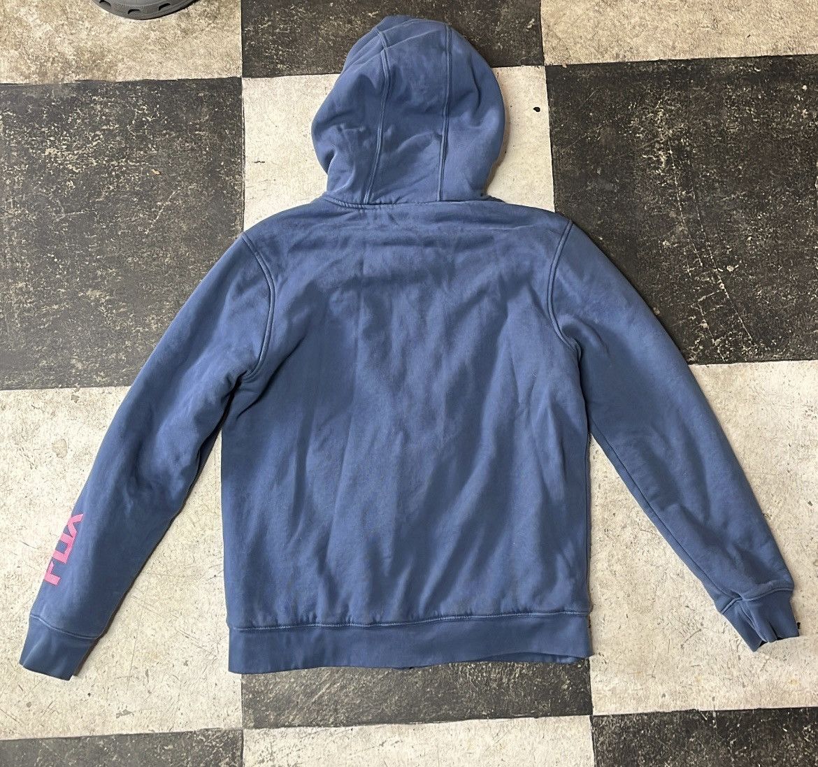 Fox Racing × Vintage Vintage Blue Sherpa Lined Fox Racing Zip-Up Hoodie Size US M / EU 48-50 / 2 - 5 Thumbnail