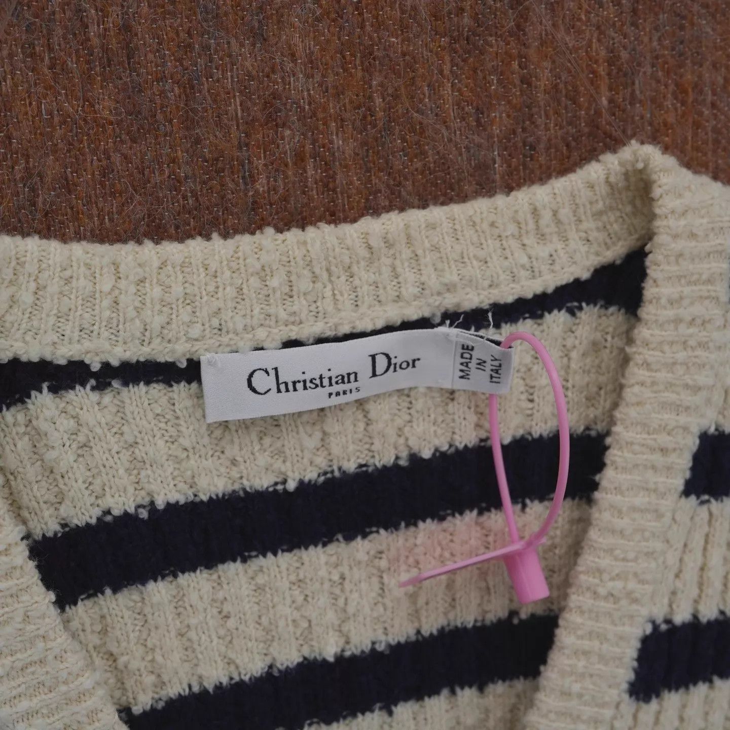 Dior Dior SS24 B/W Striped Knit Sweater L 99 DM1105 Size M / US 6-8 / IT 42-44 - 3 Thumbnail