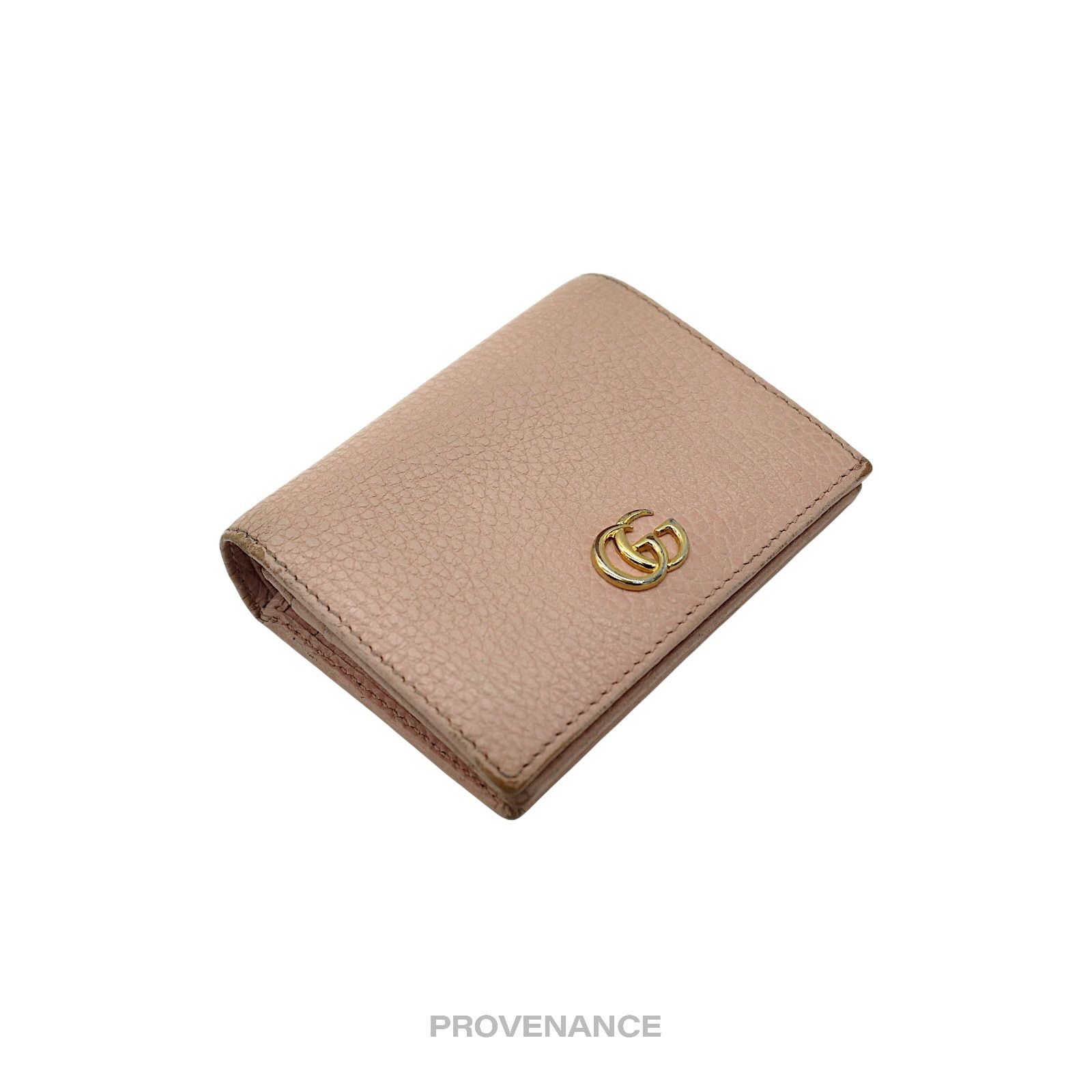 Gucci 🔴 Gucci GG Marmont Card Holder Wallet - Pink Leather Size ONE SIZE - 4 Thumbnail