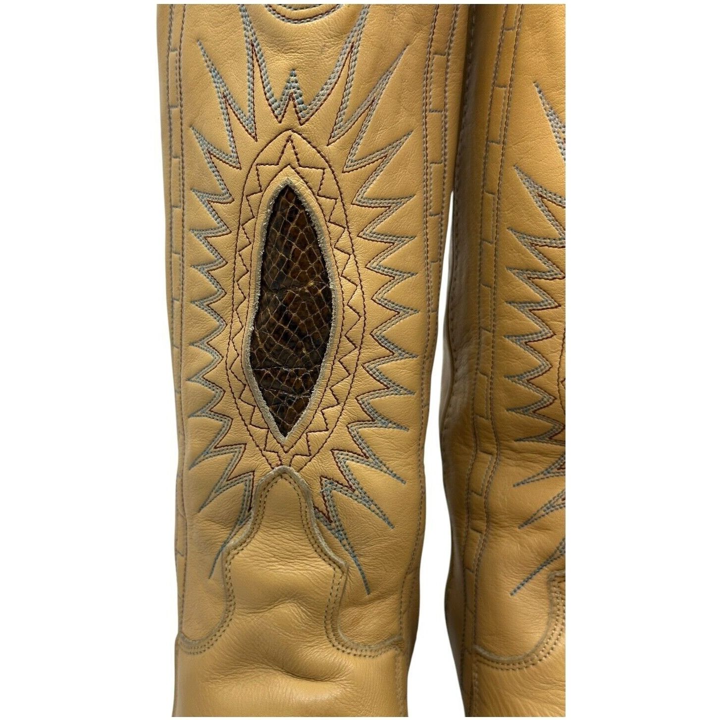 Acme Clothing Vintage ACME Womens Boots Yellow Leather Size 5.5 Made USA Size US 5.5 / IT 35.5 - 9 Thumbnail