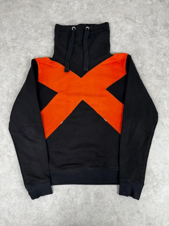 Dirk Bikkembergs 2010s Bikkembergs X Orange Black Hoodie Size US M / EU 48-50 / 2 - 1 Thumbnail