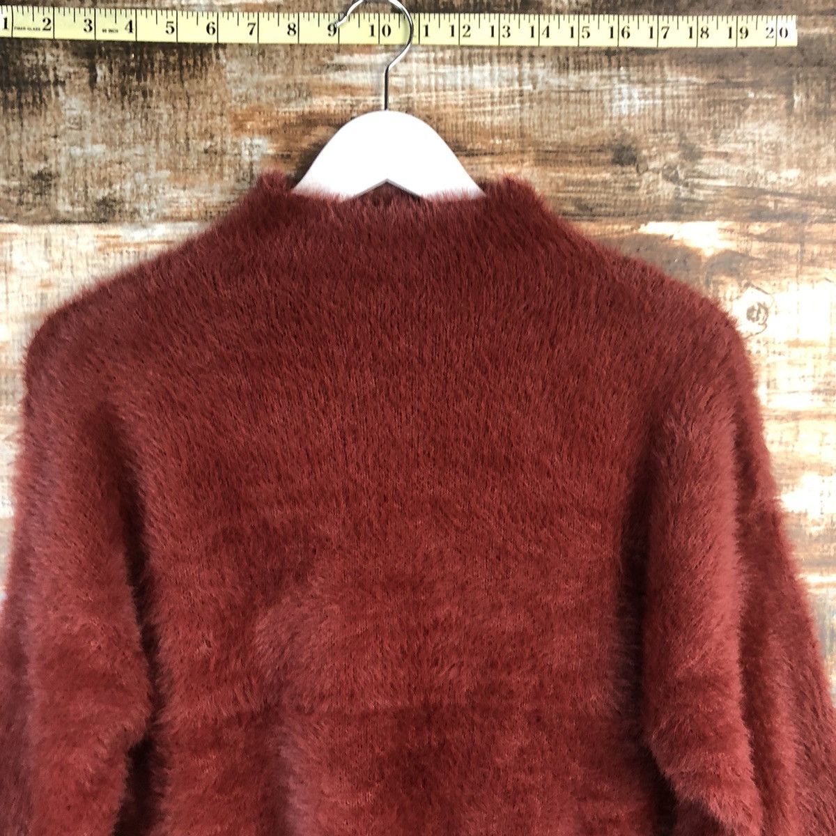 Japanese Brand DL Lubby & Rose Brown mohair fur shaggy Knitwear #C022 Size S / US 4 / IT 40 - 5 Thumbnail